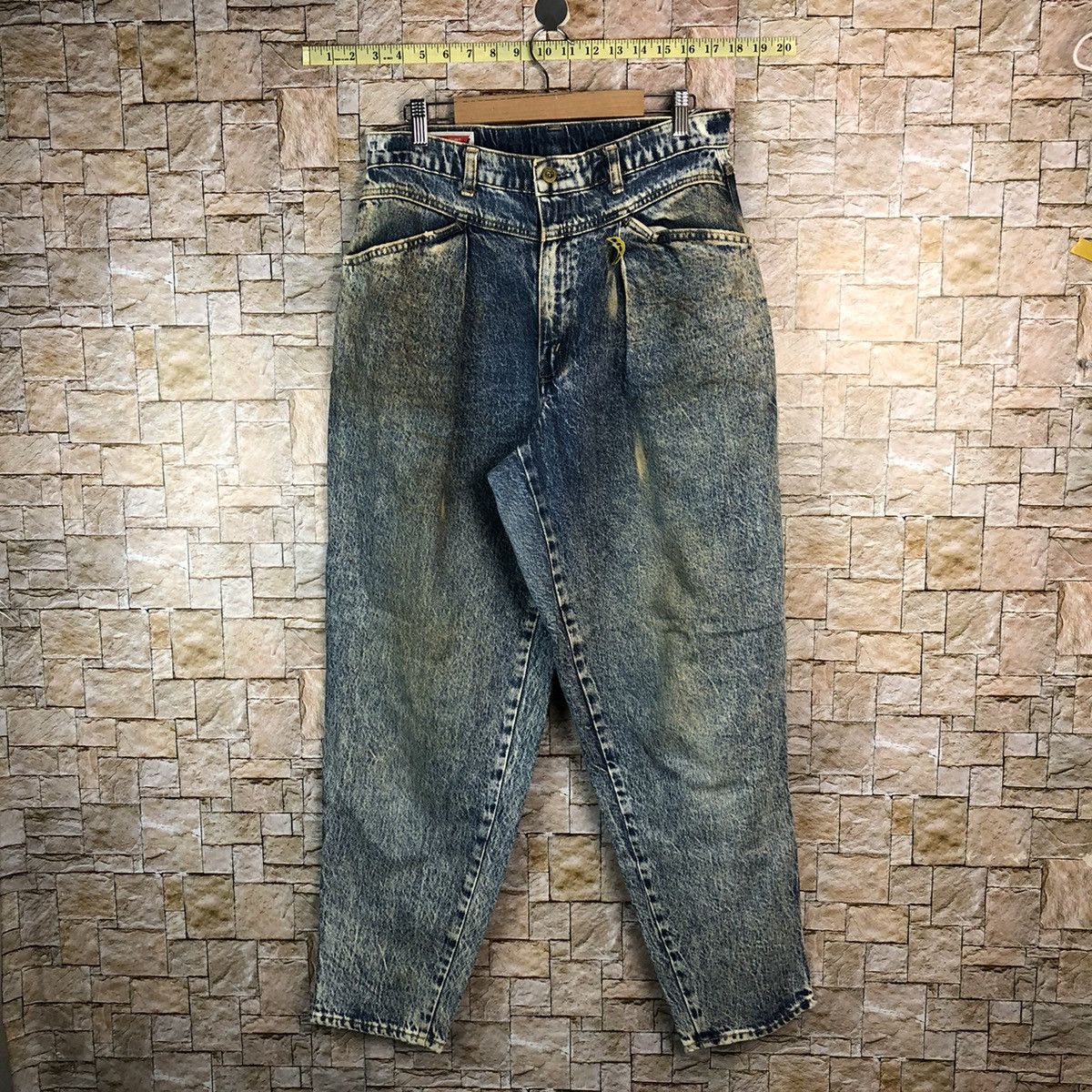 Big John Big John vintage dirty Spana Blue Denim Pants #A1000 Size US 31 - 1 Thumbnail