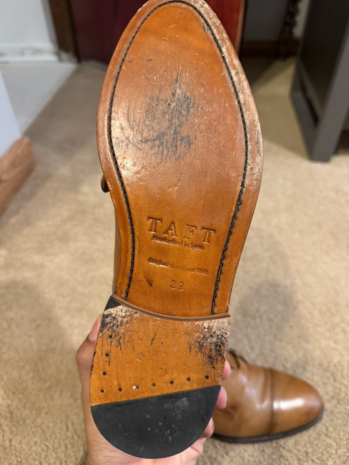 TAFT Taft Double Strap Dress Shoes Size US 6 / EU 39 - 6 Thumbnail