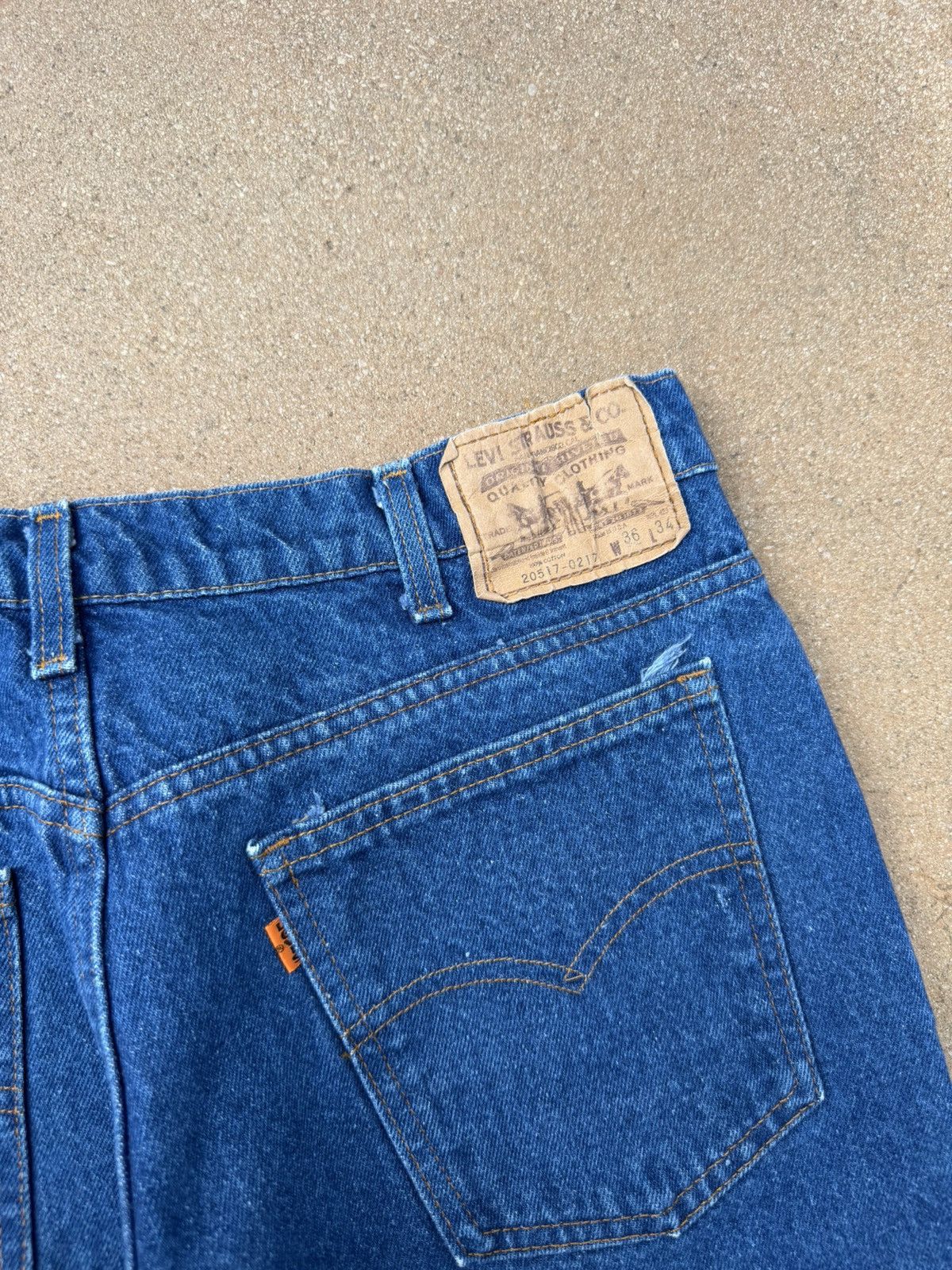 Levi's Vintage 90’s Levi’s 517 Orange Tab Bootcut Flare Jeans 34x32 Size US 34 / EU 50 - 8 Thumbnail