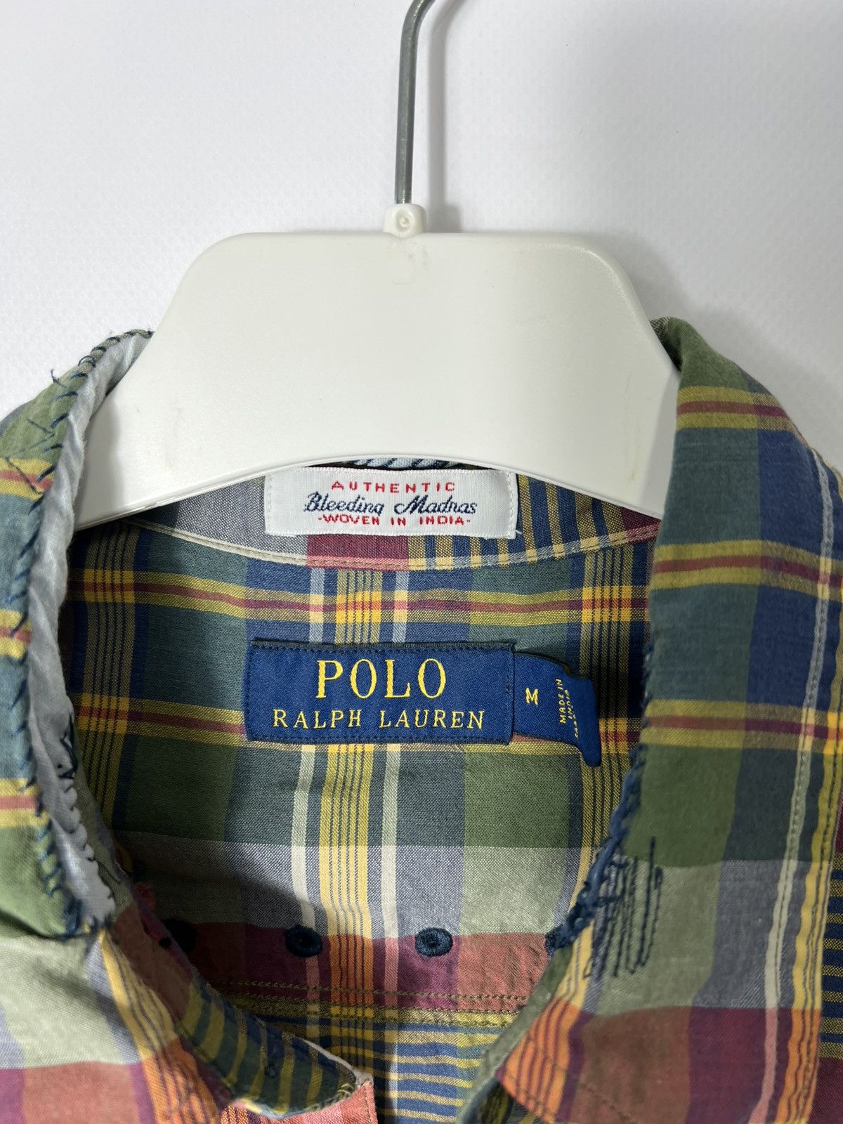 Polo Ralph Lauren Vintage rare Polo Ralph Lauren Custom Fit Patchwork Shirt Size US M / EU 48-50 / 2 - 6 Thumbnail