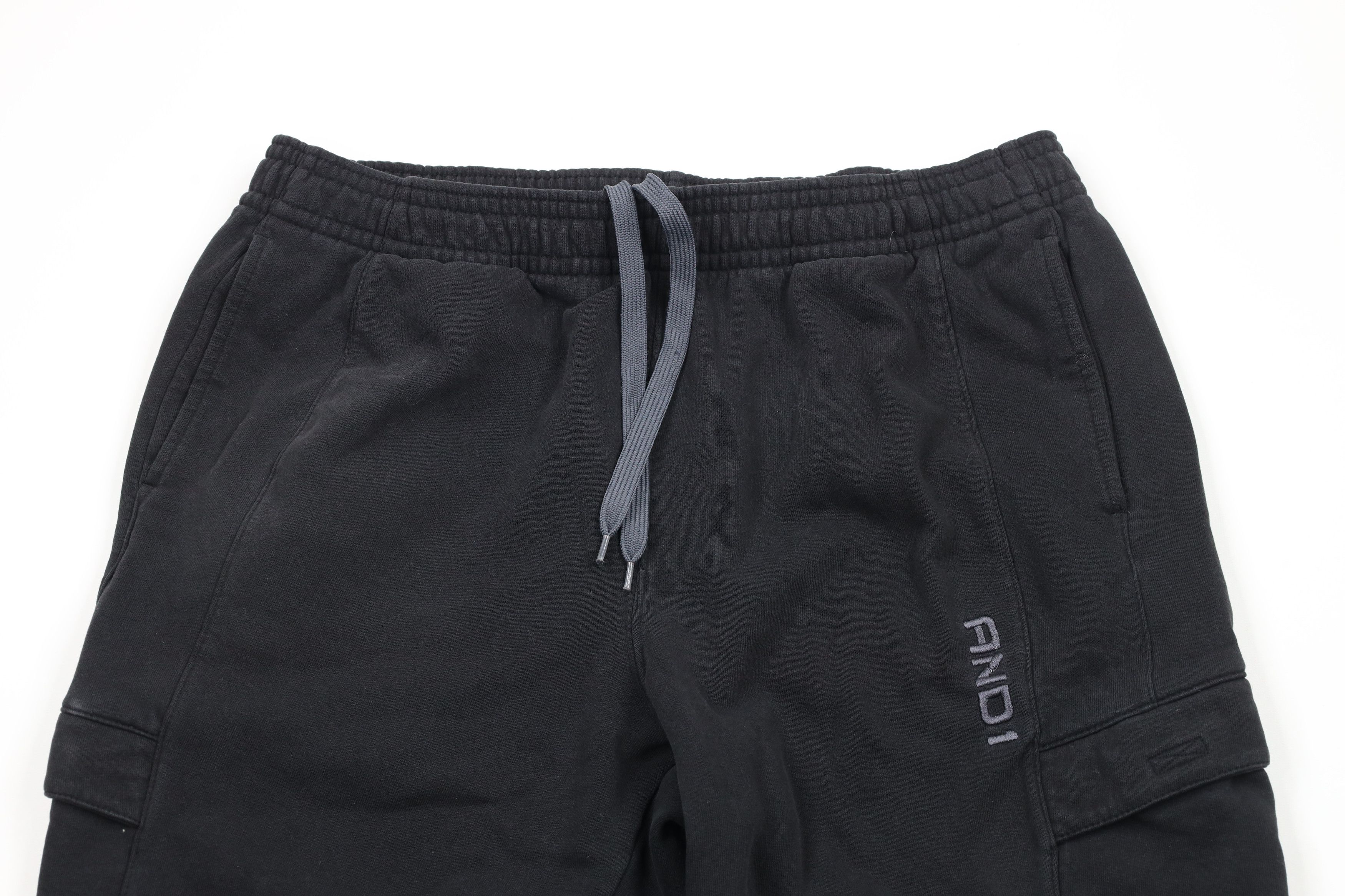 Vintage Vintage And1 And One Basketball Out Cargo Sweatpants Black Size US 40 / EU 56 - 2 Thumbnail