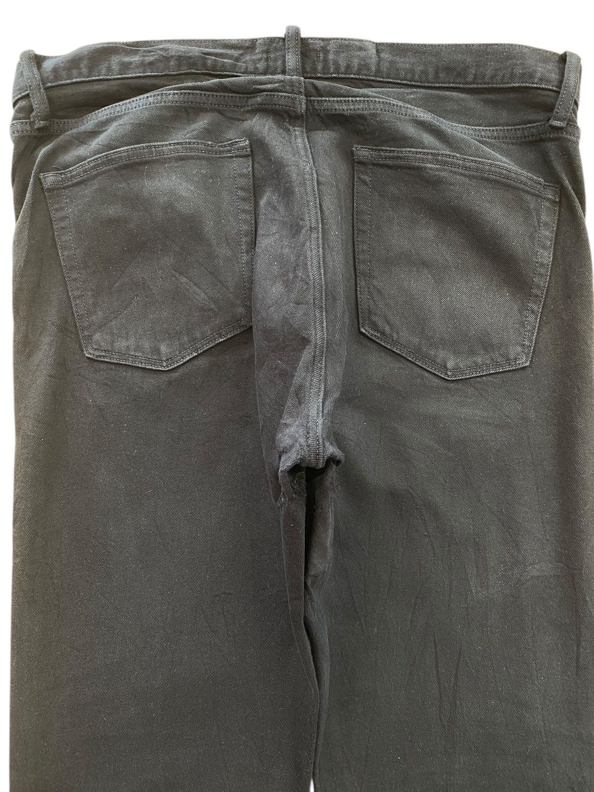 Uniqlo Uniqlo X Selvedge Black Wash Style Straight Leg Jeans Size US 36 / EU 52 - 4 Thumbnail