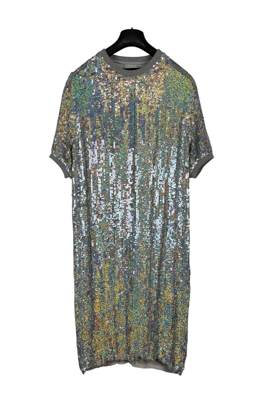 FILLES A PAPA Filles a Papa Sequins Sweat Dress Viscose Gray size 3 Size L / US 10 / IT 46 - 9 Thumbnail