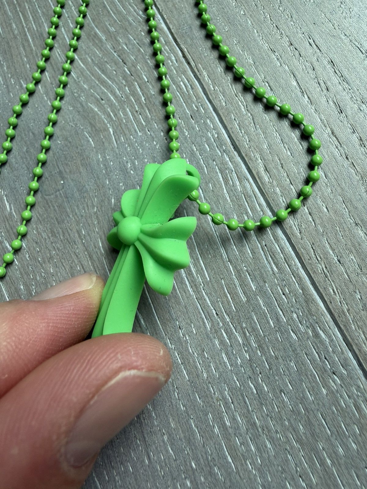 Chrome Hearts Chrome Hearts Silichrome Cross Necklace Size ONE SIZE - 3 Thumbnail