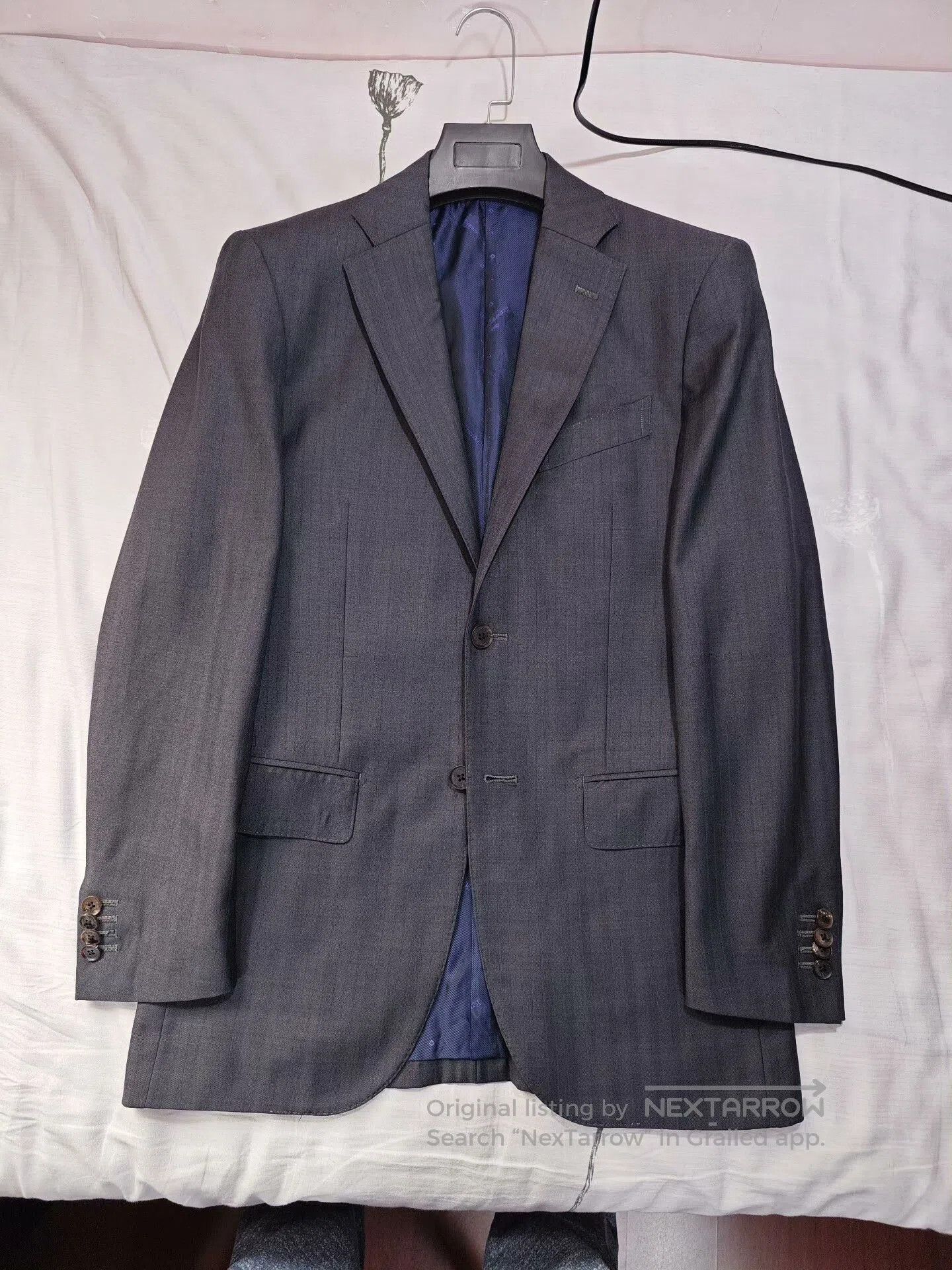 Ermenegildo Zegna Italian Zegna Wool Blend Custom Suit. Size US S / EU 44-46 / 1 - 5 Thumbnail