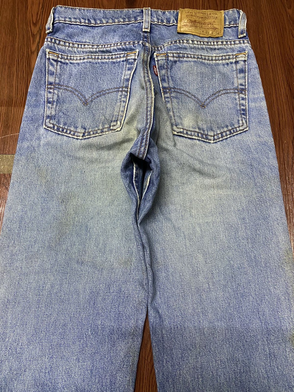 Levi's Vintage Clothing Vintage Levis515 Faded Wash Distressed Straight Jeans Size US 28 / EU 44 - 4 Thumbnail