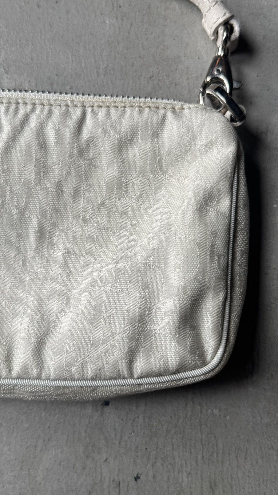 Dior Christian Dior Trotter Charm SmallHandbag PouchWhite Vintage Size ONE SIZE - 5 Thumbnail