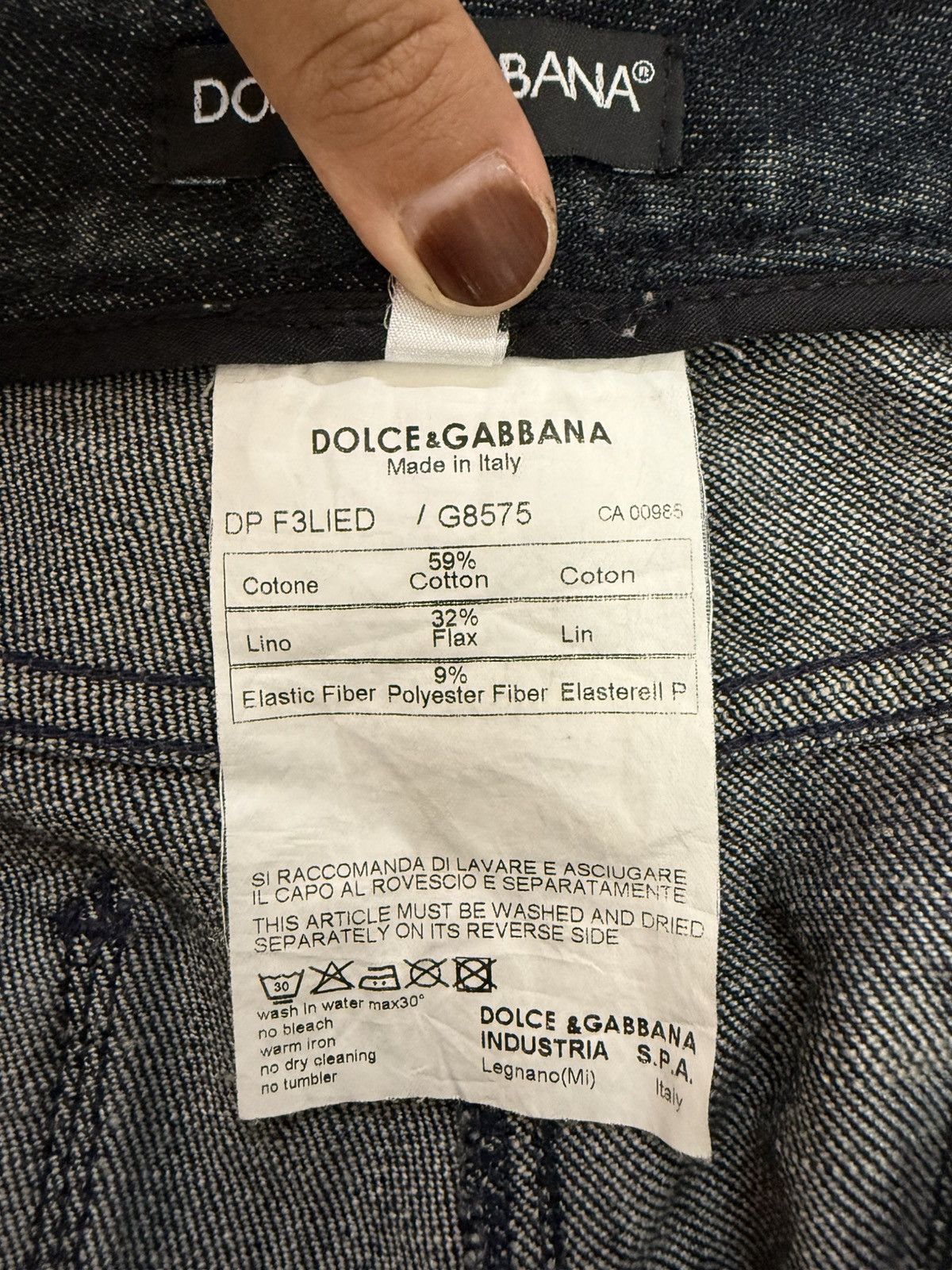 Dolce & Gabbana Dolce & Gabbana Flared Nice Design Denim Jeans Size US 30 / EU 46 - 25 Thumbnail