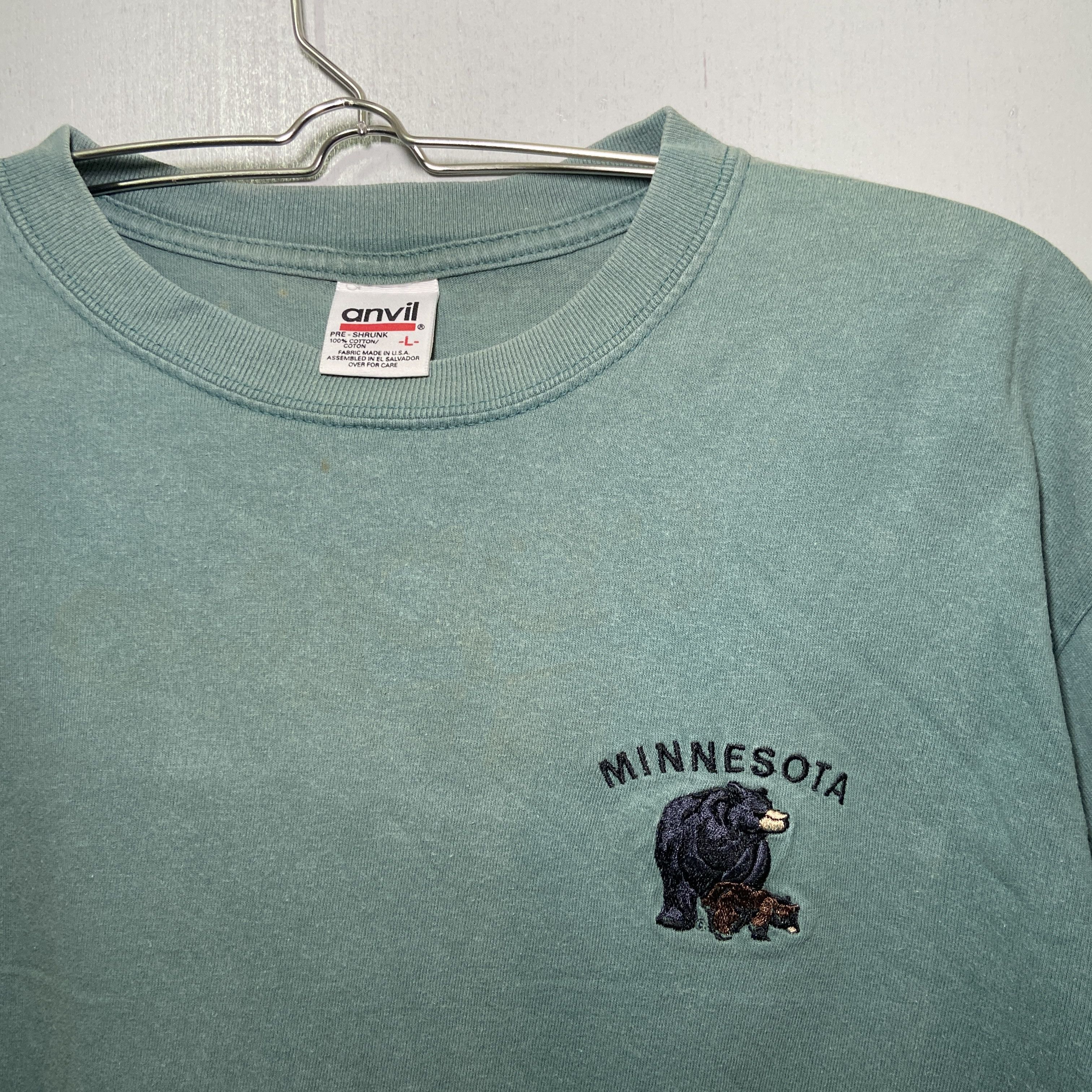 Anvil × Vintage Vintage Small Bear Logo Minnesota Tee Size US L / EU 52-54 / 3 - 2 Thumbnail