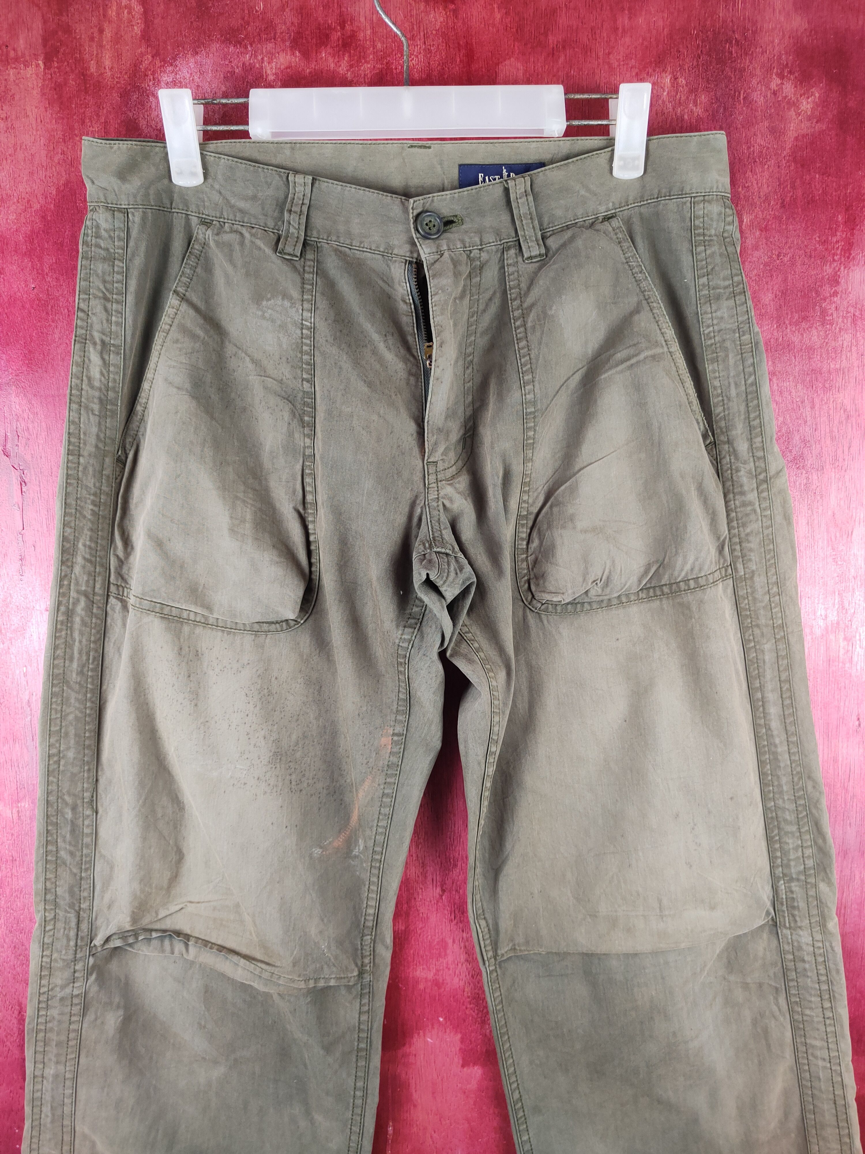 Japanese Brand East Boy Dark Olive RUSTY Bush Pants N#S35 Size US 32 / EU 48 - 2 Thumbnail