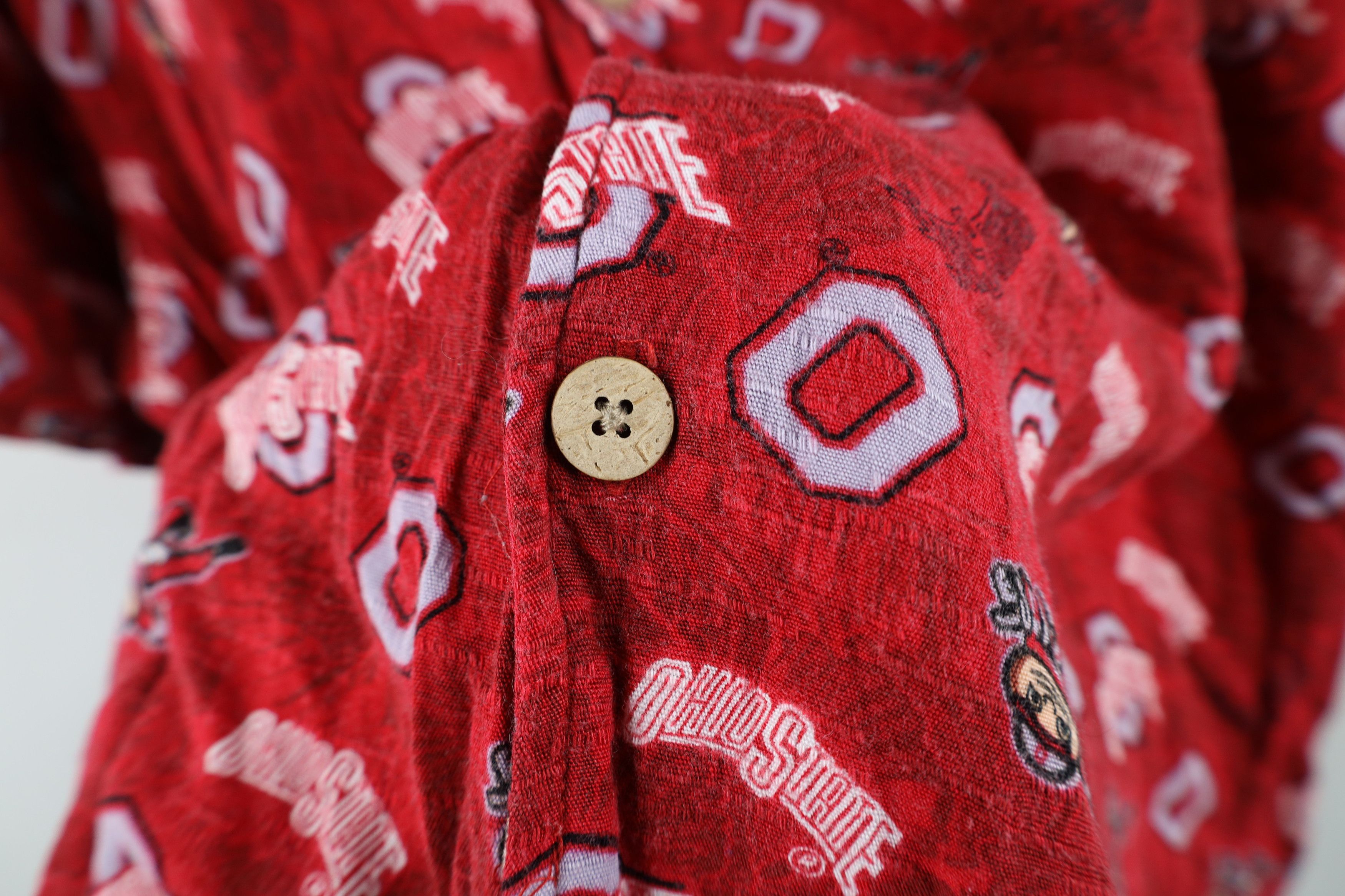 Vintage Vintage State University Short Sleeve Collared Button Shirt Size US XL / EU 56 / 4 - 10 Thumbnail