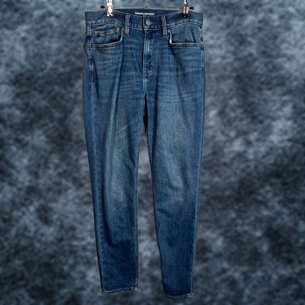 Banana Republic Banana Republic Mens Size 30 Slim Fit Travel Jeans Blue Denim Cotton Blend Shirt? Size US 30 / EU 46 - 1 Thumbnail
