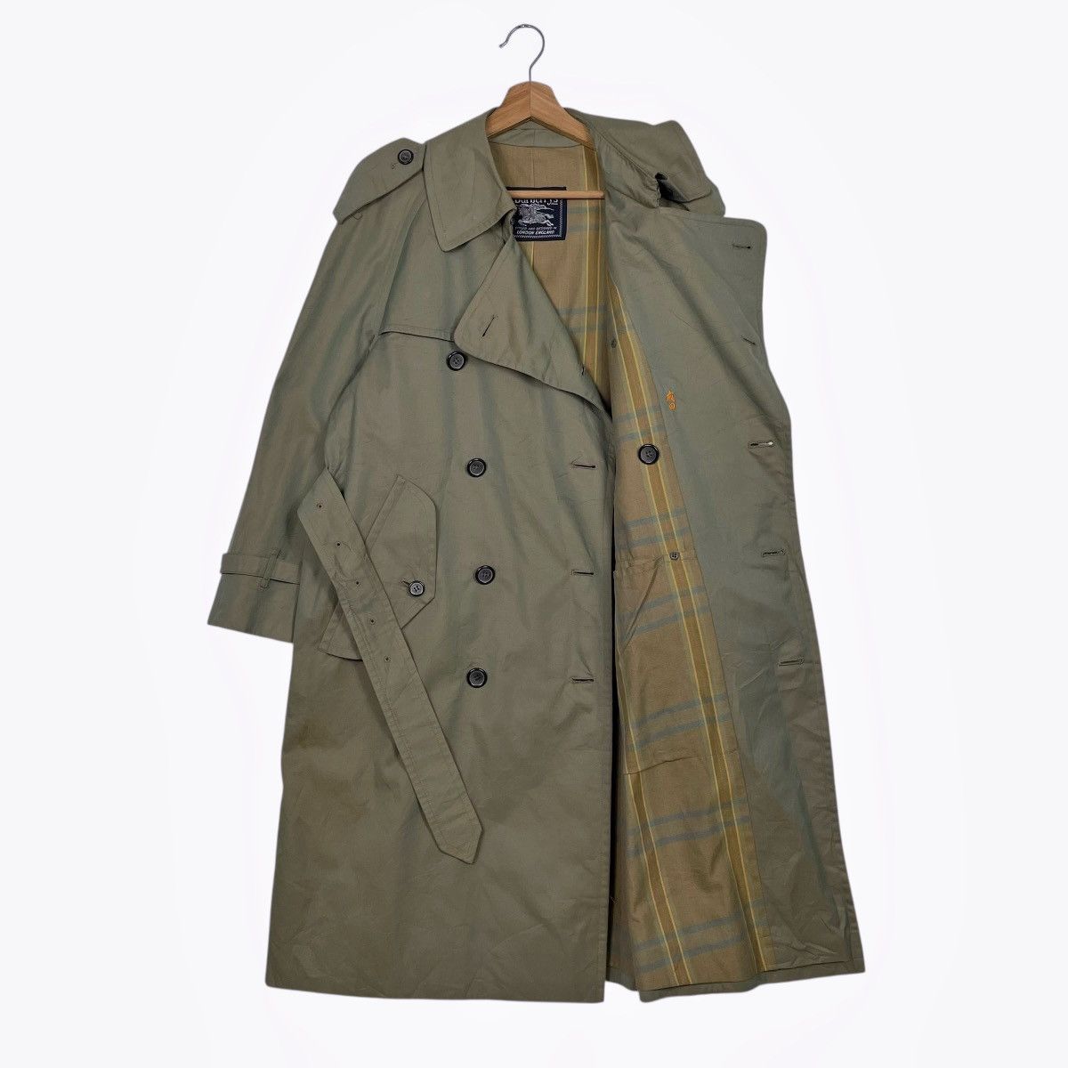 Burberry Burberrys Nova Check Double Breasted Trenchcoat Size US S / EU 44-46 / 1 - 1 Thumbnail