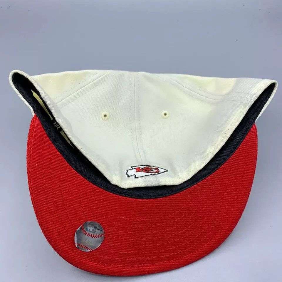 New Era Kansas City Chiefs Hat Men 7 1/2 59Fifty New Era Fitted Cap Size ONE SIZE - 5 Thumbnail