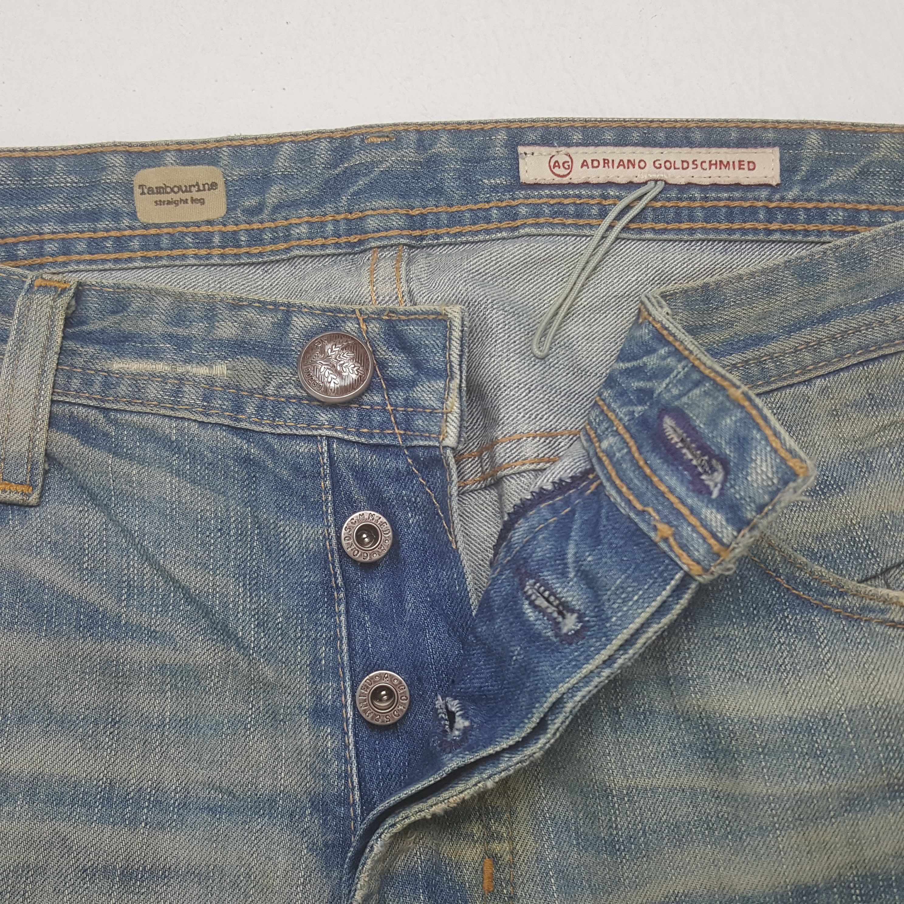 AG Adriano Goldschmied Vintage Adriano Goldschmied American Distressed Style Jeans Size US 36 / EU 52 - 7 Thumbnail