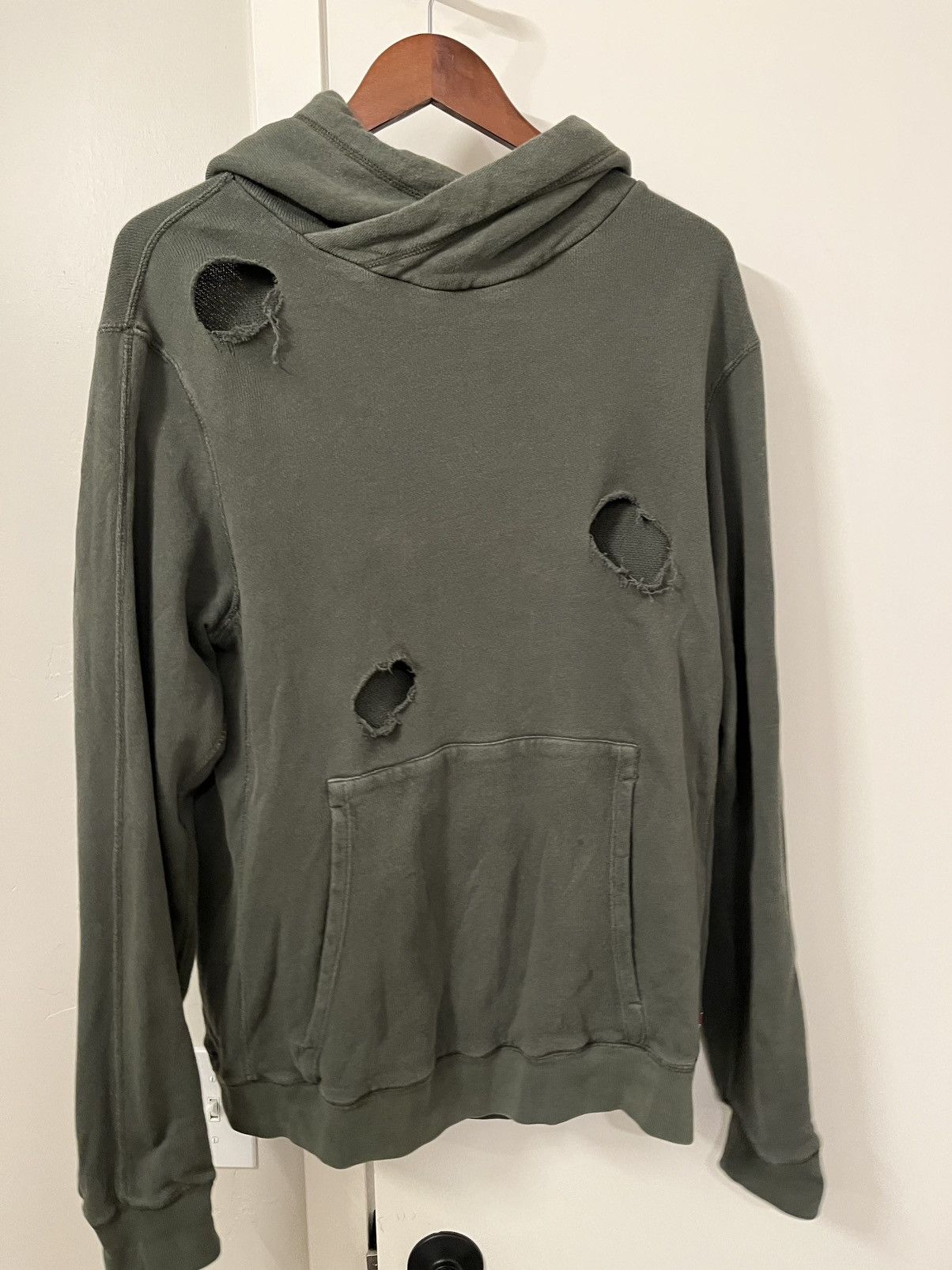 Scotch & Soda Scotch & Soda Amsterdams Blauw Distressed Hoodie Size US L / EU 52-54 / 3 - 1 Thumbnail