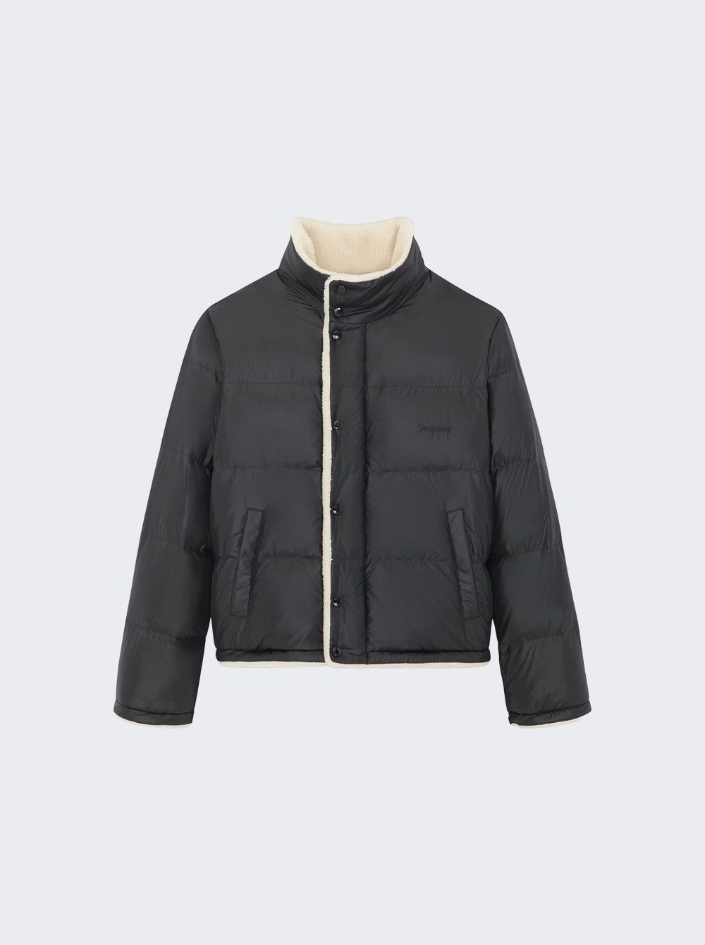 Saint Laurent Paris oc11z0126 745644 Down Puffer Jacket in Nylon in Black Size US L / EU 52-54 / 3 - 1 Thumbnail