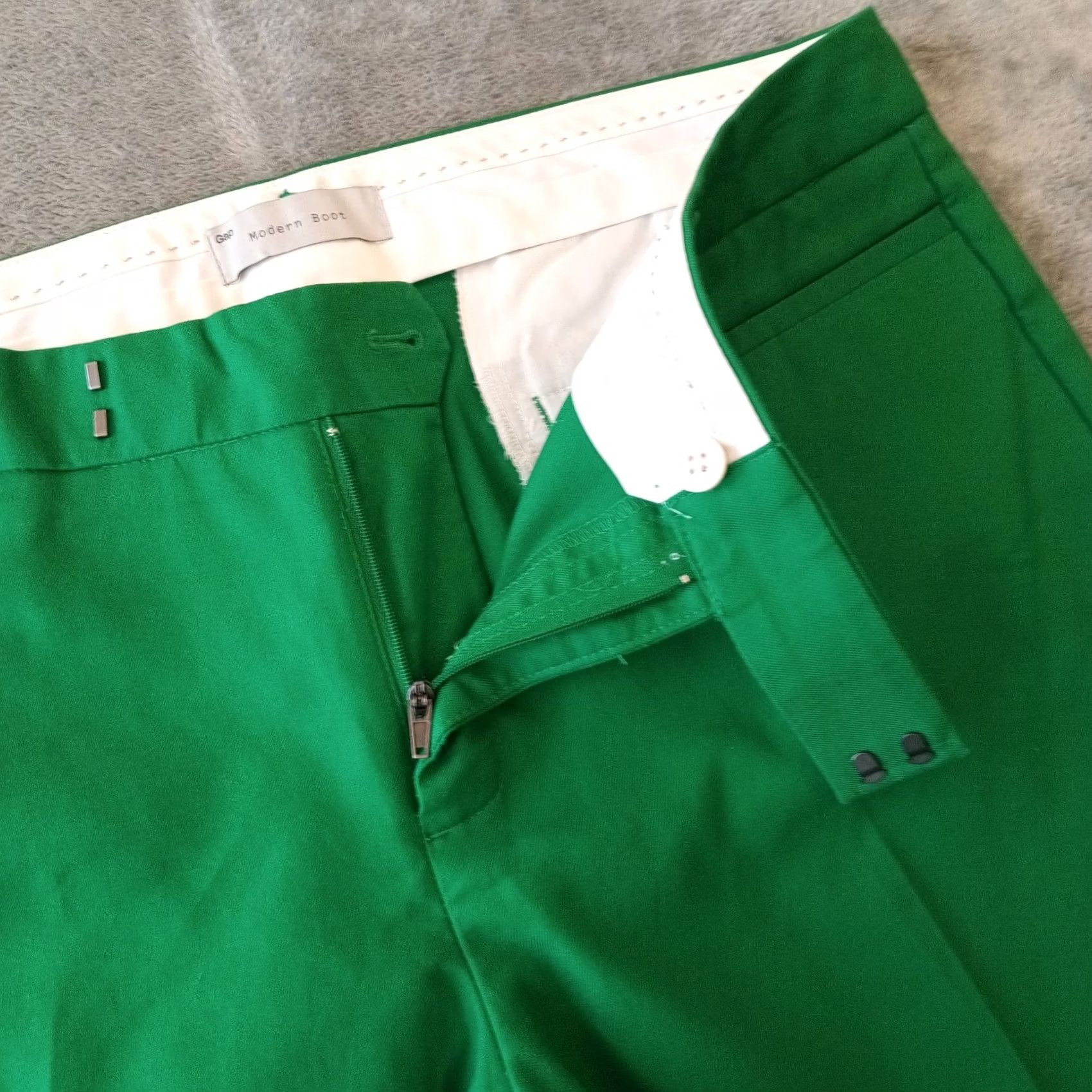 Gap Gap Womens Pants Green Size 12 Mid Rise Chino Cotton Boot 36x29 Size 34" / US 12 / IT 48 - 5 Thumbnail