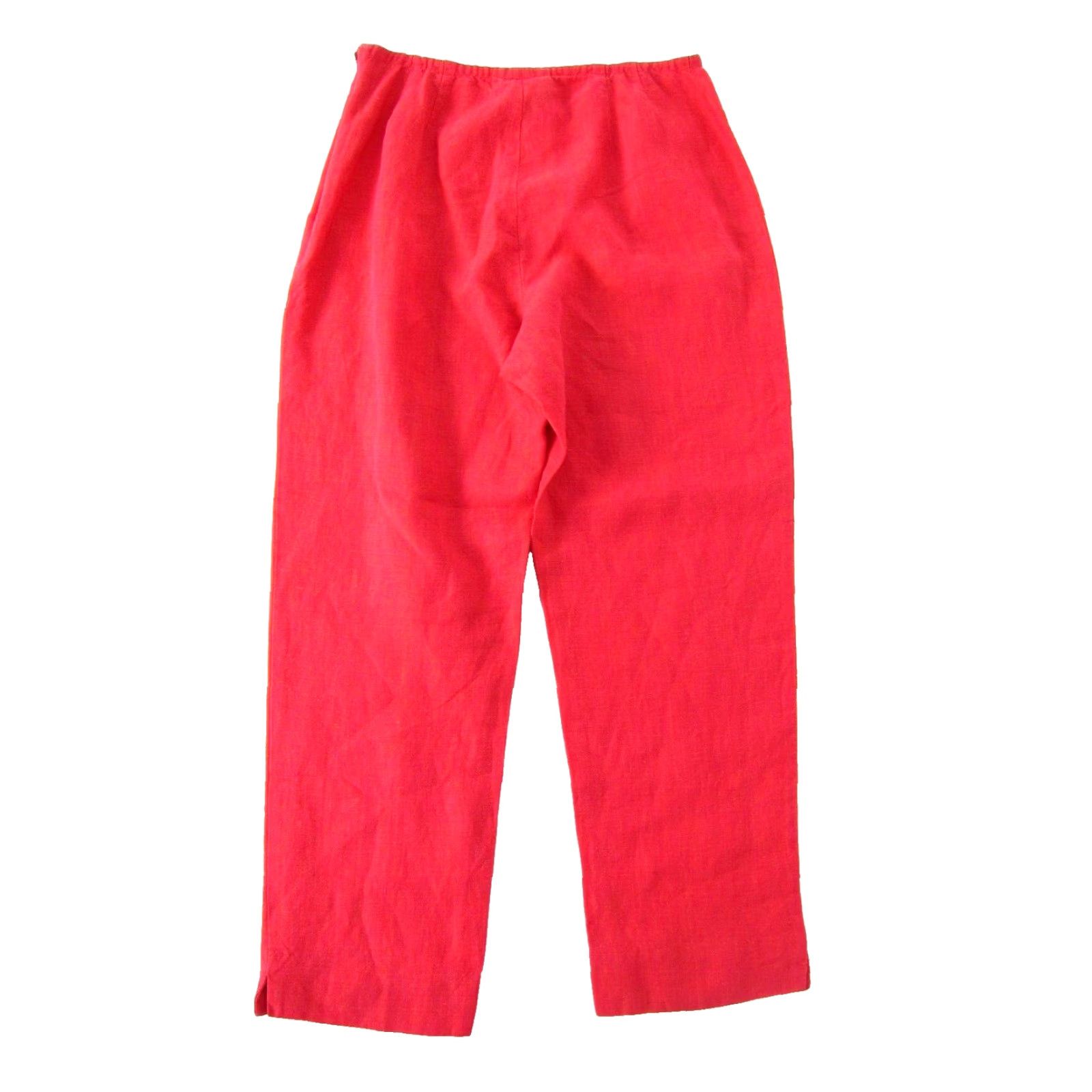 Vintage VINTAGE Finity Naturals 100% Linen High Rise Casual Slim Chino Pant Women Size 6 Pink 90s Mens? Size 28" / US 6 / IT 42 - 2 Thumbnail