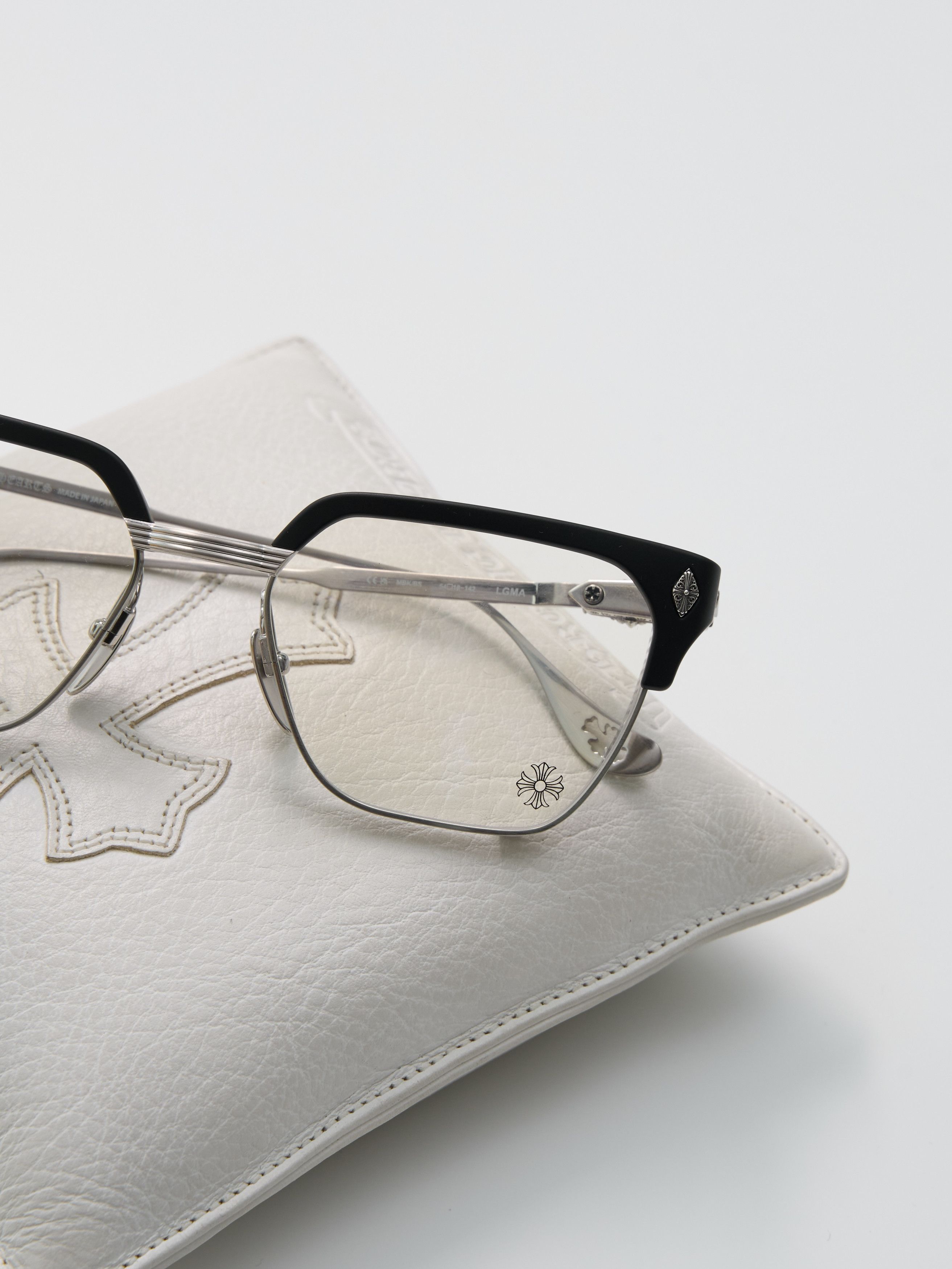 Chrome Hearts CHROME HEARTS LGMA Matte Black/Brushed Silver Size 26 - 2 Thumbnail