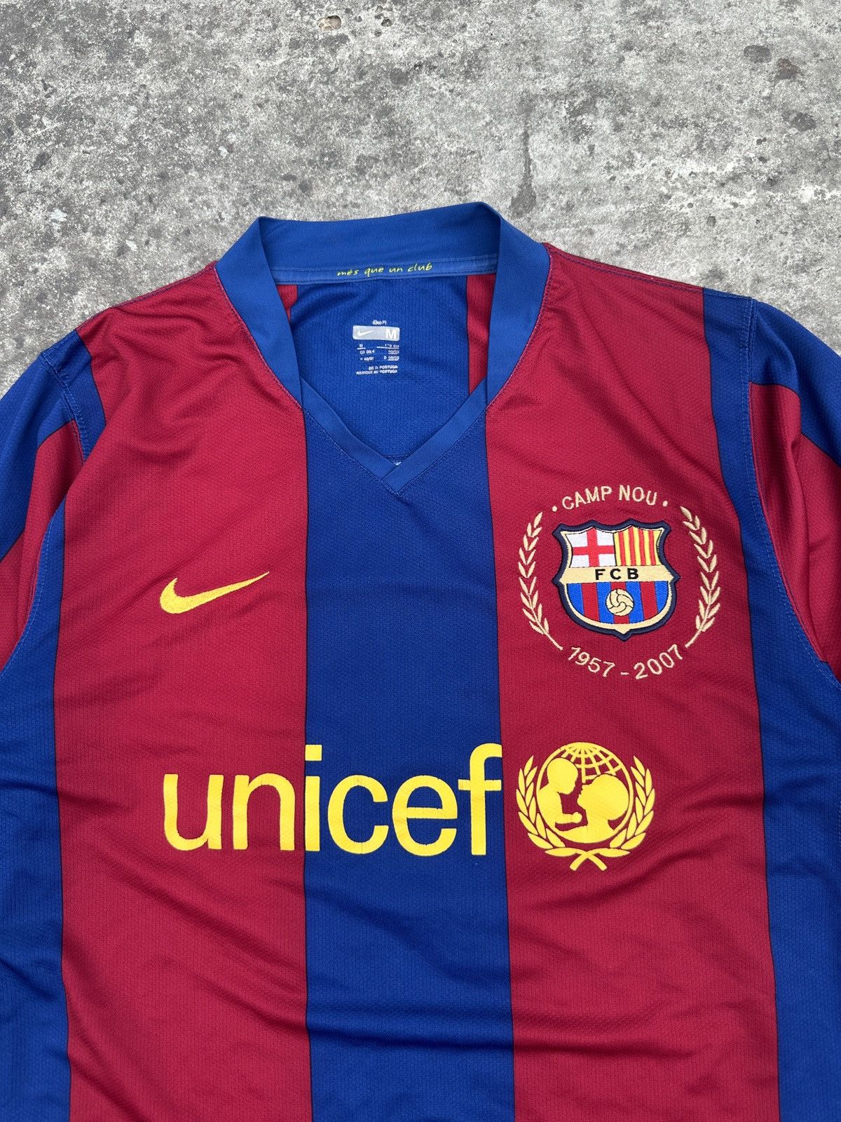 Nike Vintage Nike F.C.Barcelona 19 Messi Soccer Jersey 07/08 VTG Size US M / EU 48-50 / 2 - 2 Thumbnail