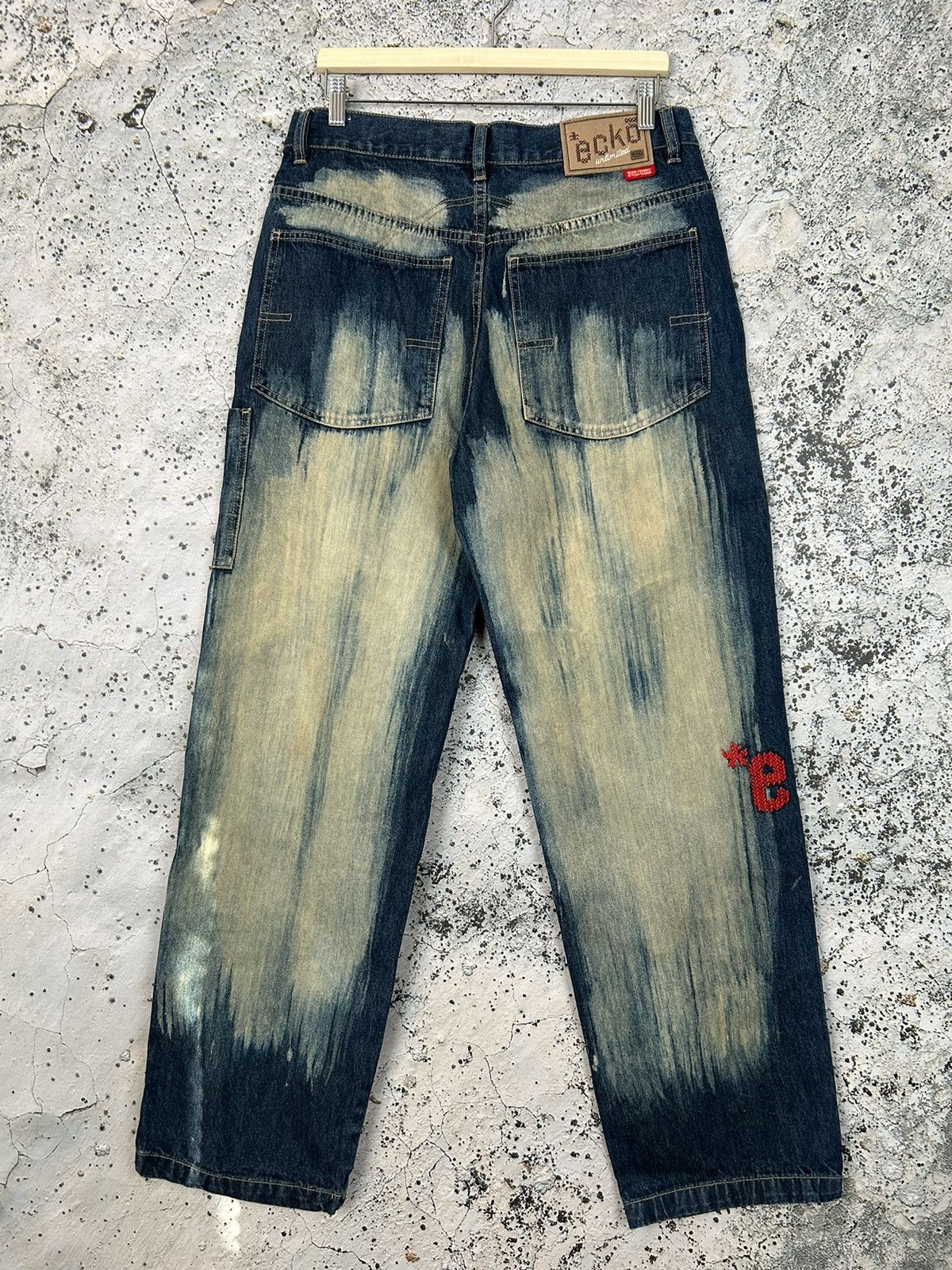 Ecko Unltd. Vintage Ecko Unltd Baggy Denim Jeans Wide Legs Rap Drill Y2K Size US 32 / EU 48 - 2 Thumbnail