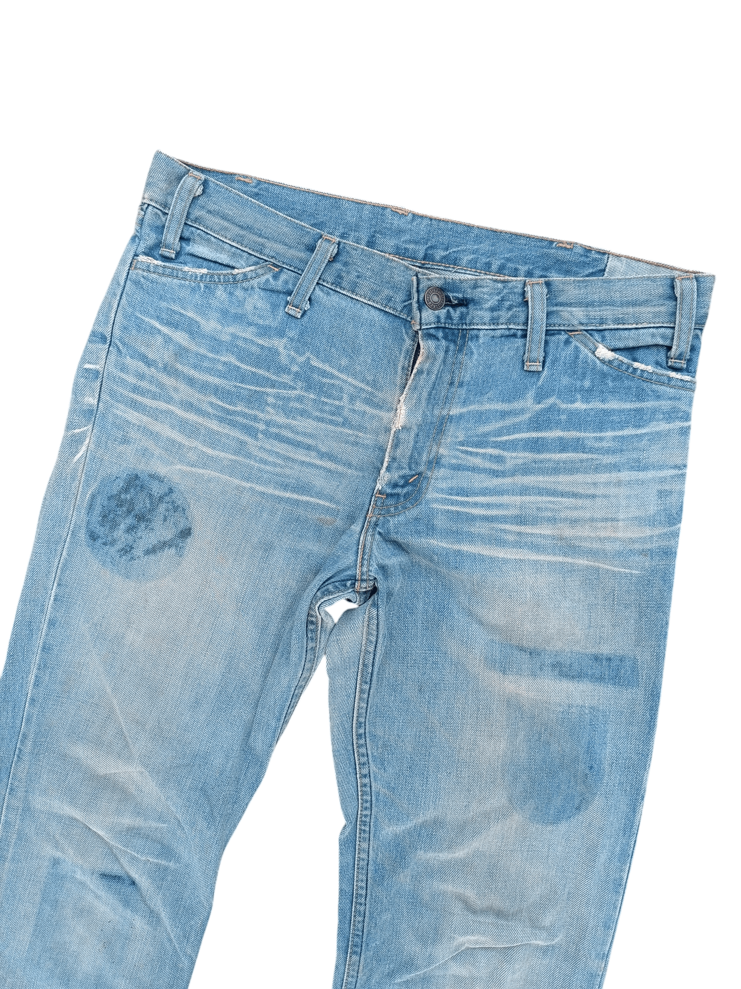 Levi's × Vintage VTG Levis Lot 70646 Flared Whiskers Faded Talon Zipper Jeans Size US 32 / EU 48 - 6 Thumbnail