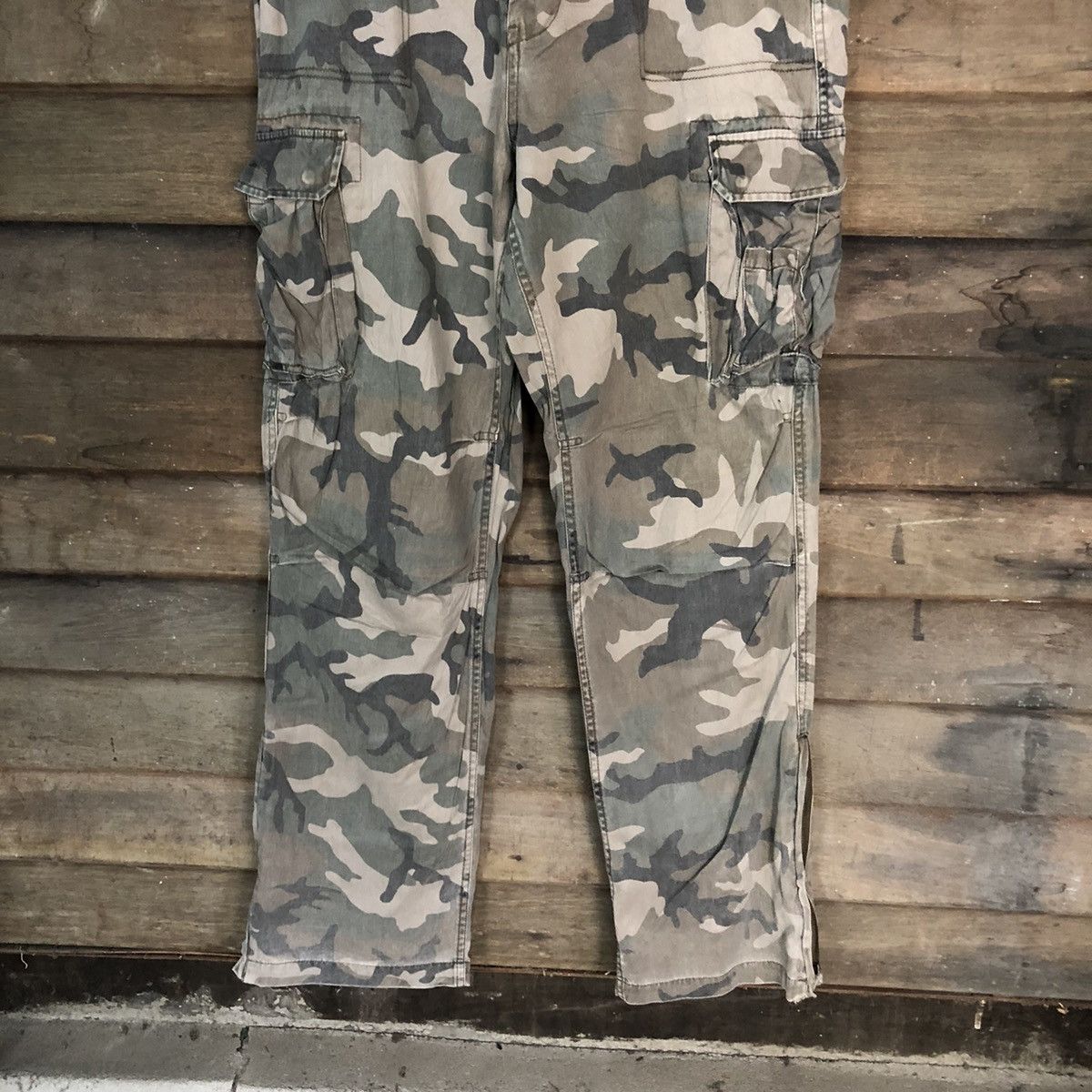 Japanese Brand DL Plus More Camo utility military cargo Pants #S2775 Size US 35 - 3 Thumbnail