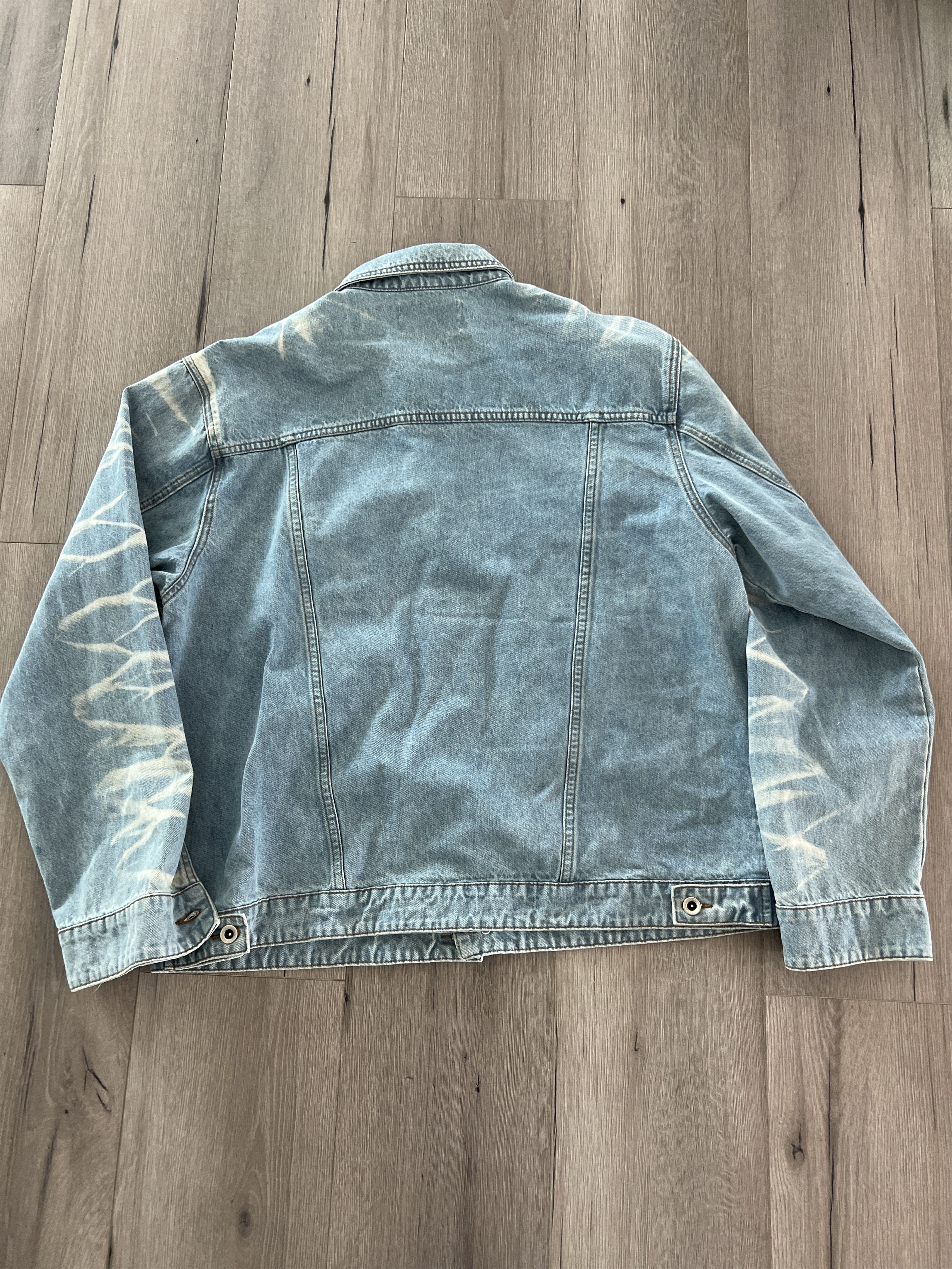 Who Decides War Flaming Embroidered Trucker Jacket Size US XXL / EU 58 / 5 - 5 Thumbnail