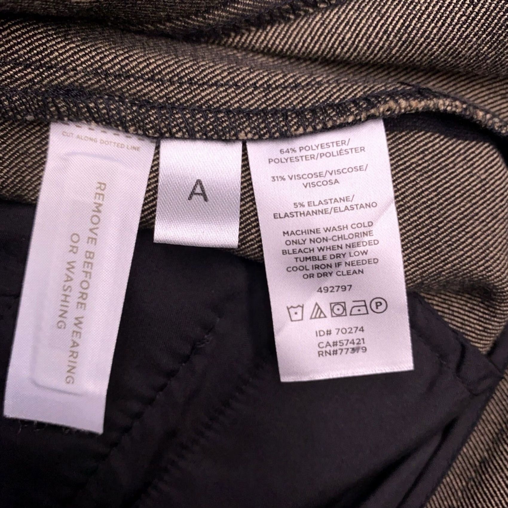 Ann Taylor Ann Taylor Pants Slim Ankle High Rise Bi Stretch 27in Inseam Brown Solid Polyester Blend Workwear City Mens? Women's? Size 36" / US 14 / IT 50 - 6 Thumbnail