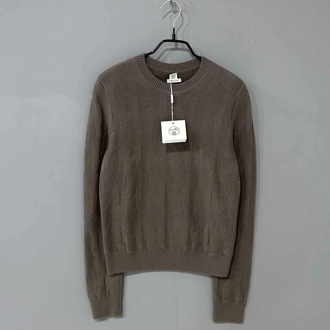 Hermes Hermes Wool Brown Sweater M Women Size M / US 6-8 / IT 42-44 - 1 Thumbnail