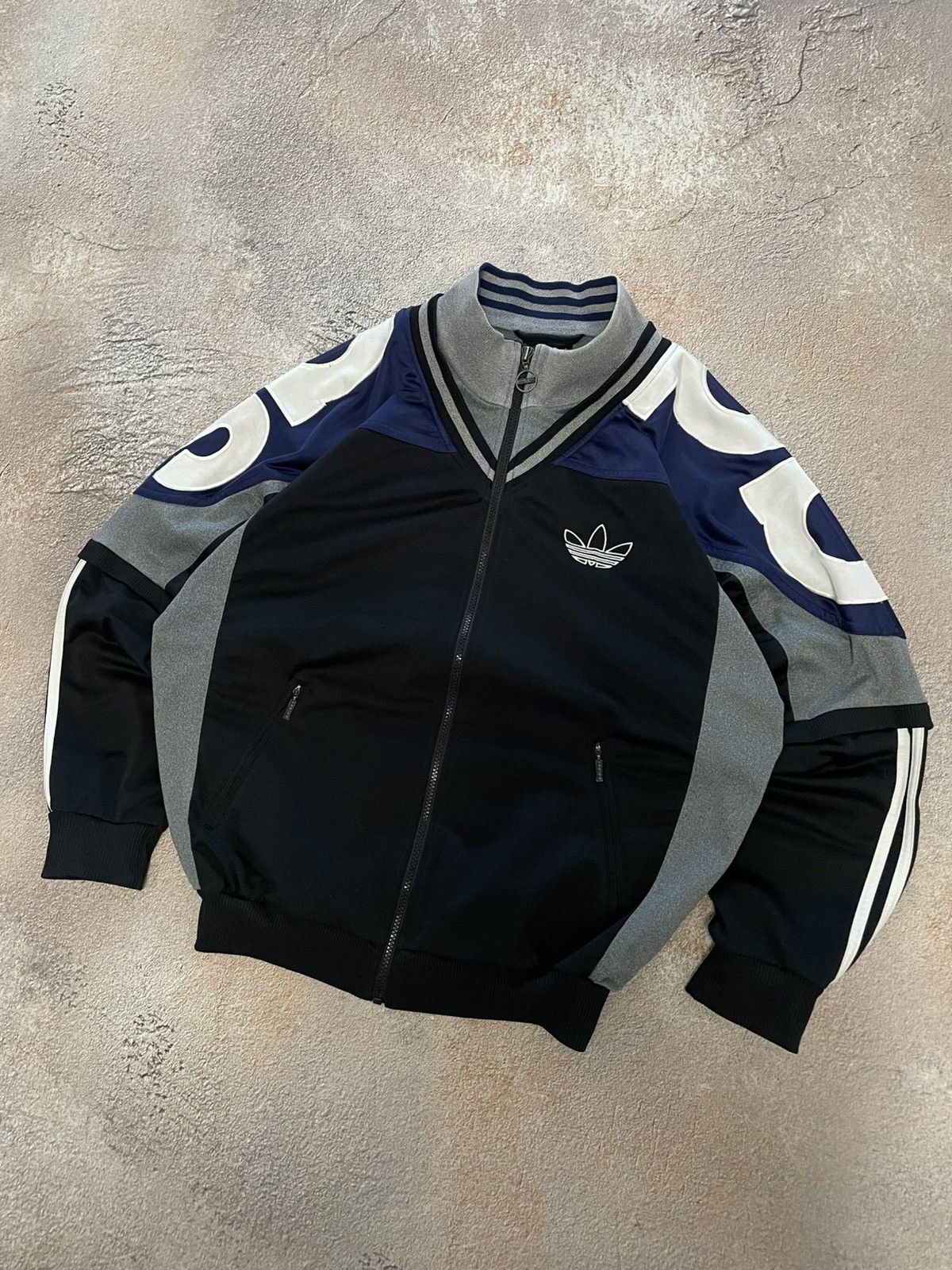 Adidas Vintage Adidas Big Logo Cotton Track Jacket Size US M / EU 48-50 / 2 - 4 Thumbnail