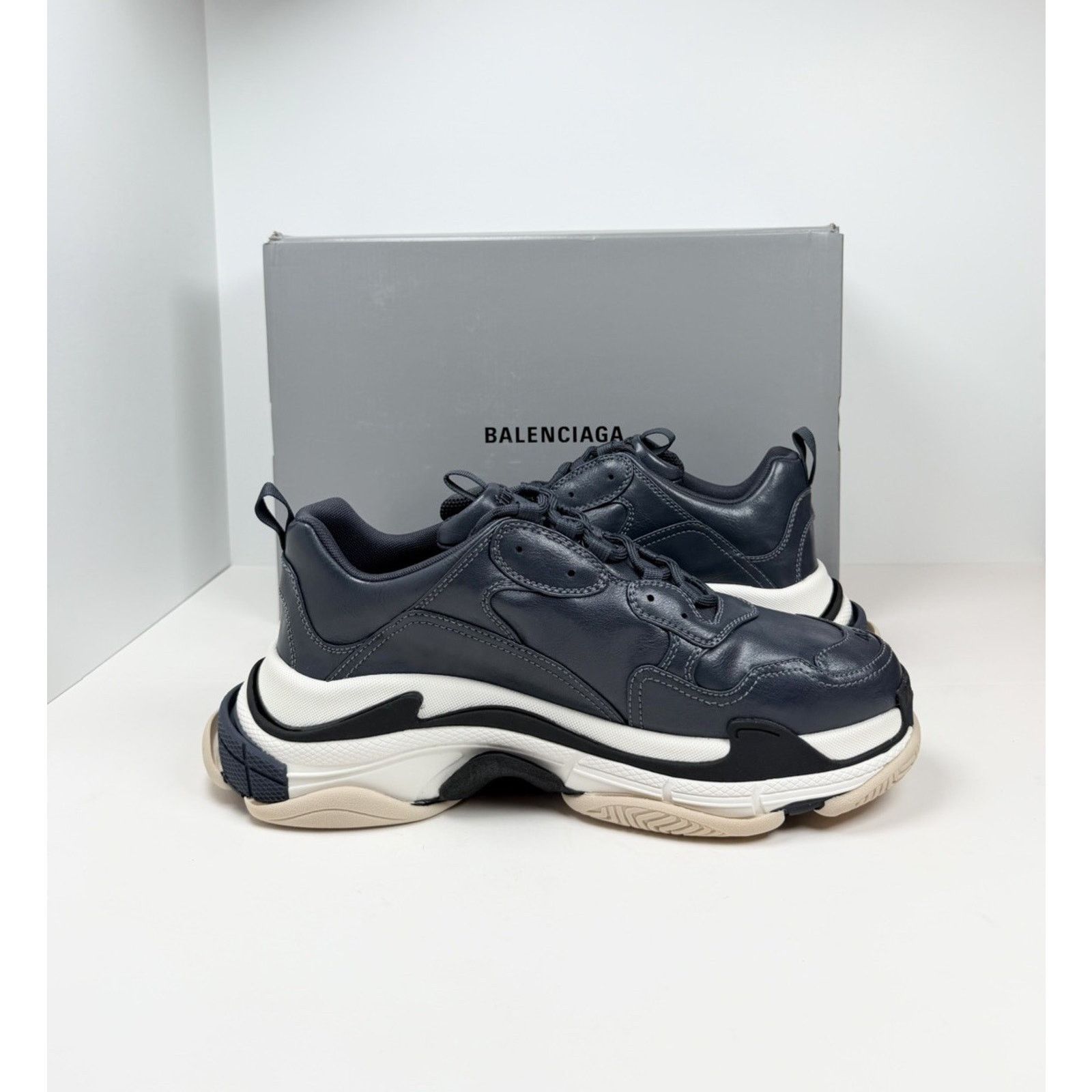 Balenciaga Size 46EU/13US - Balenciaga Triple S Stone Blue NEW Size US 13 / EU 46 - 6 Thumbnail