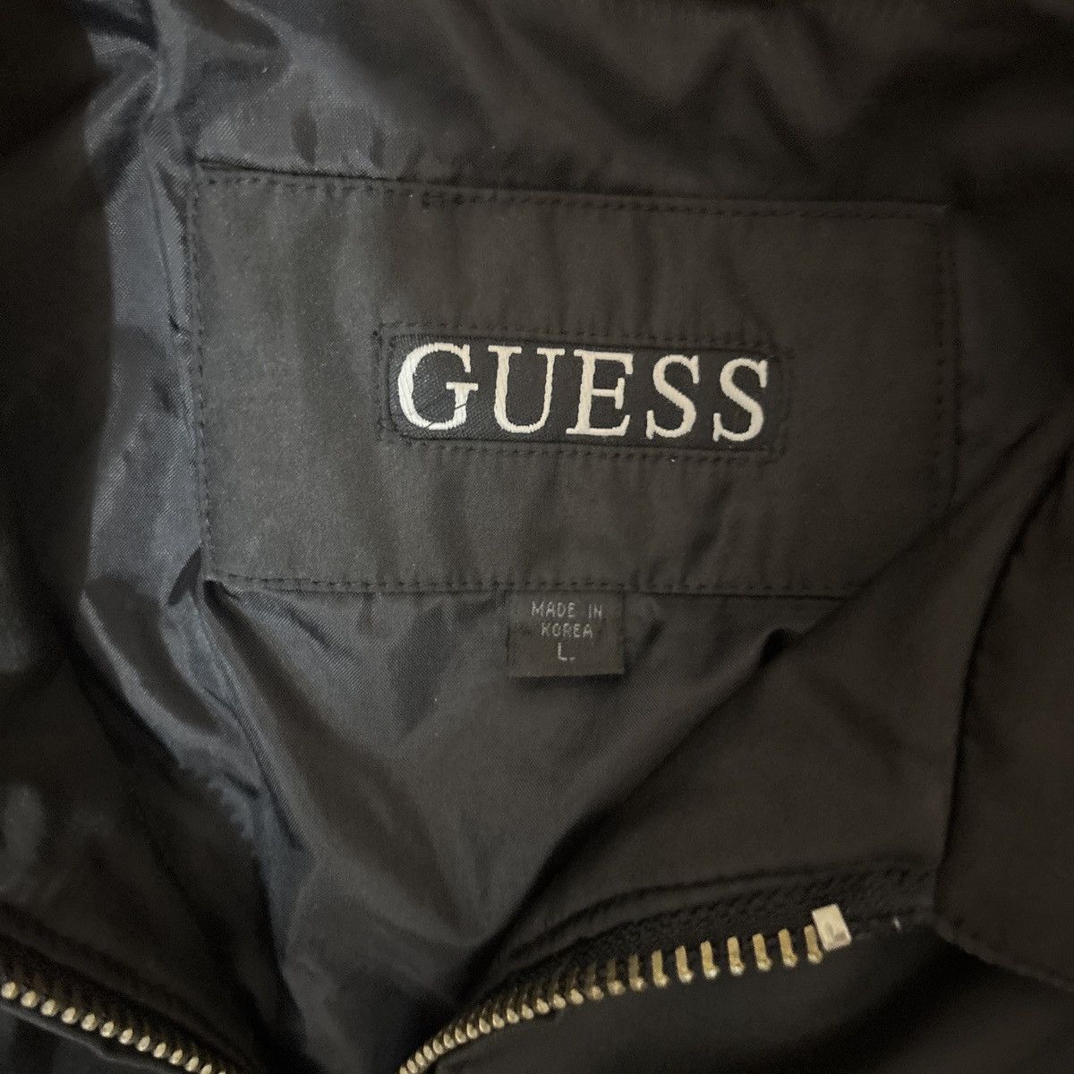Guess All black guess work jacket windbreaker Size US L / EU 52-54 / 3 - 4 Thumbnail