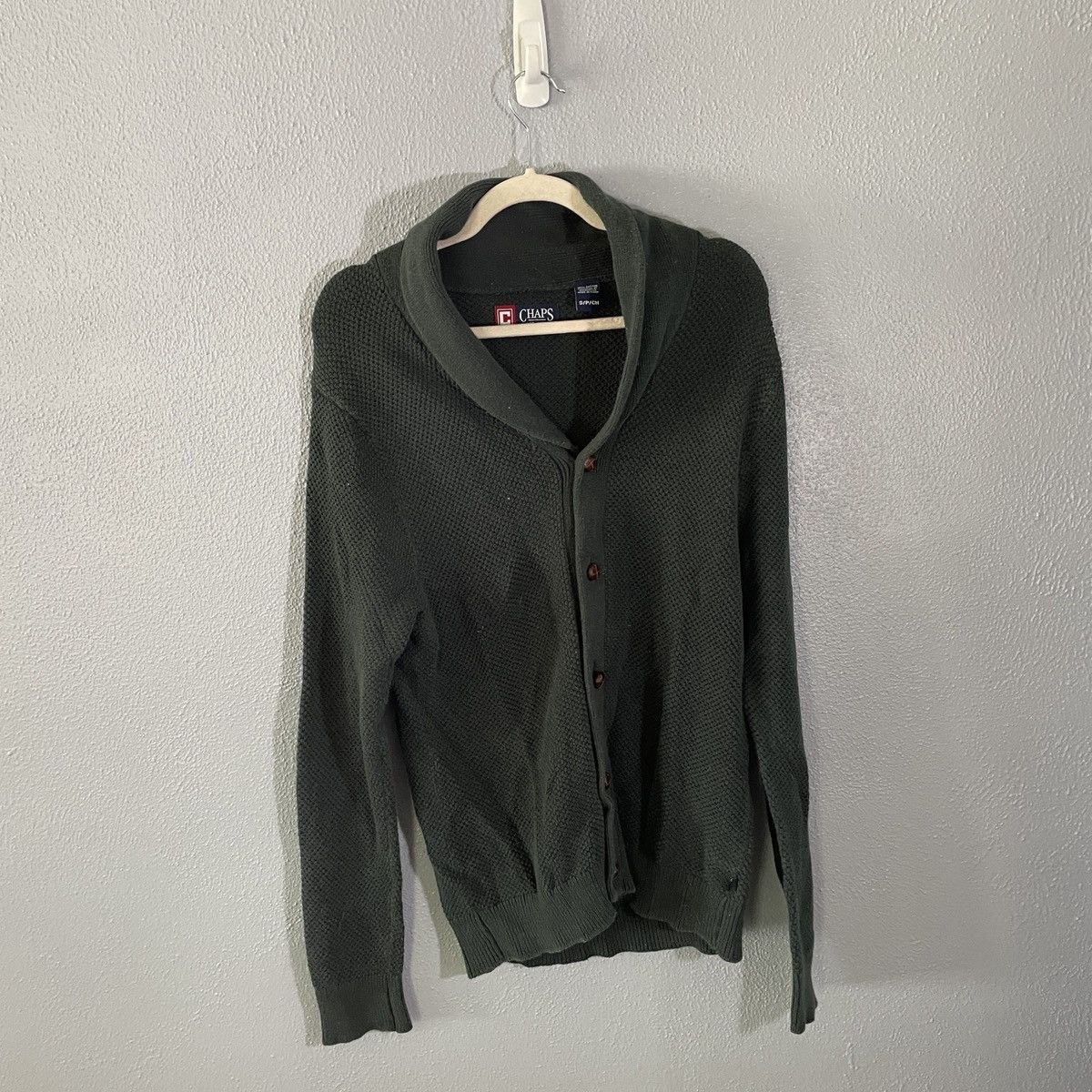 Chaps Vintage Chaps Forest Green Knit Cardigan Men’s Size S Size US S / EU 44-46 / 1 - 1 Thumbnail