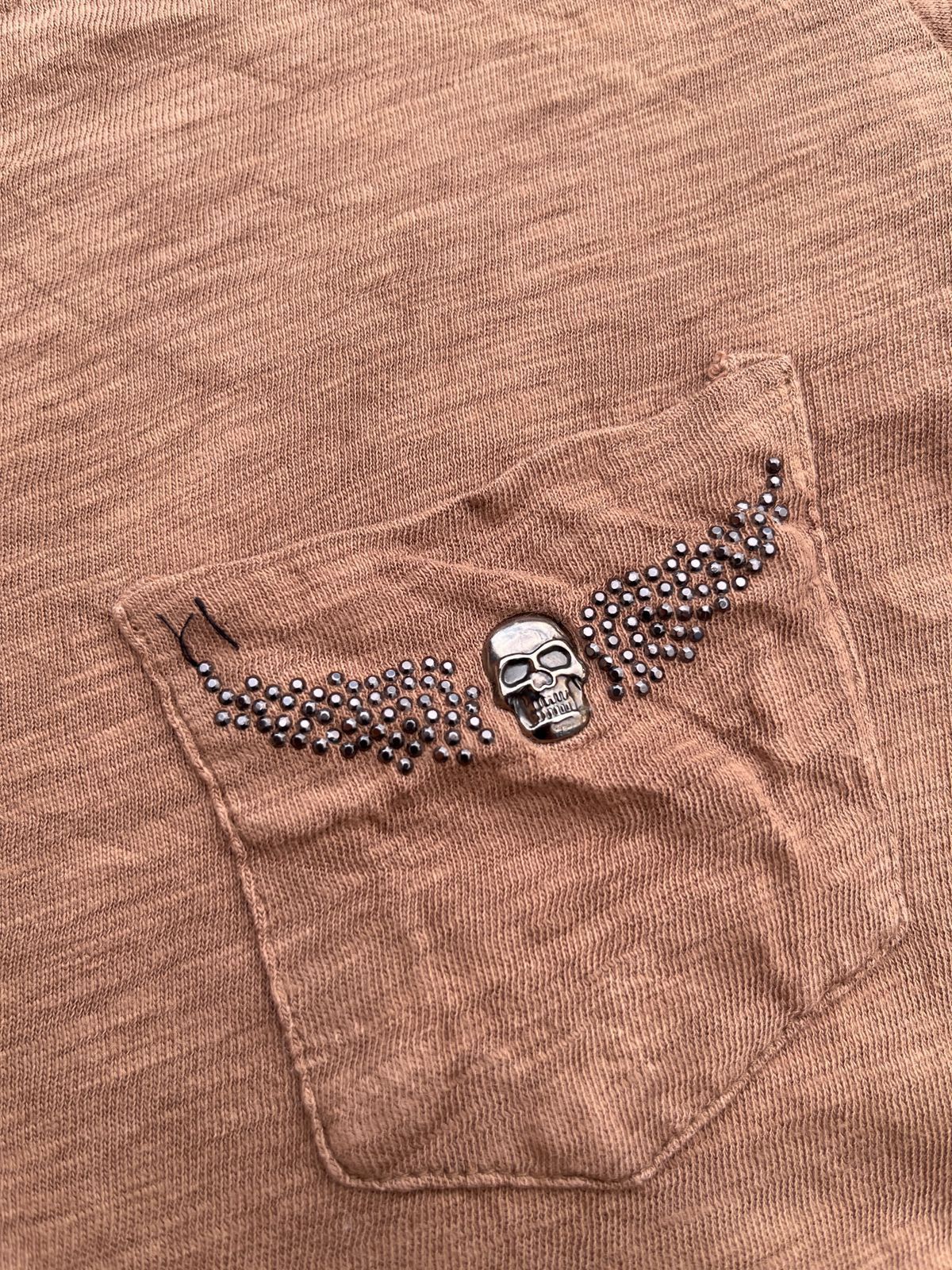 Japanese Brand Part 99 Slub Cotton Pocket T-Shirt - Brown Earth Tone Size US S / EU 44-46 / 1 - 4 Thumbnail