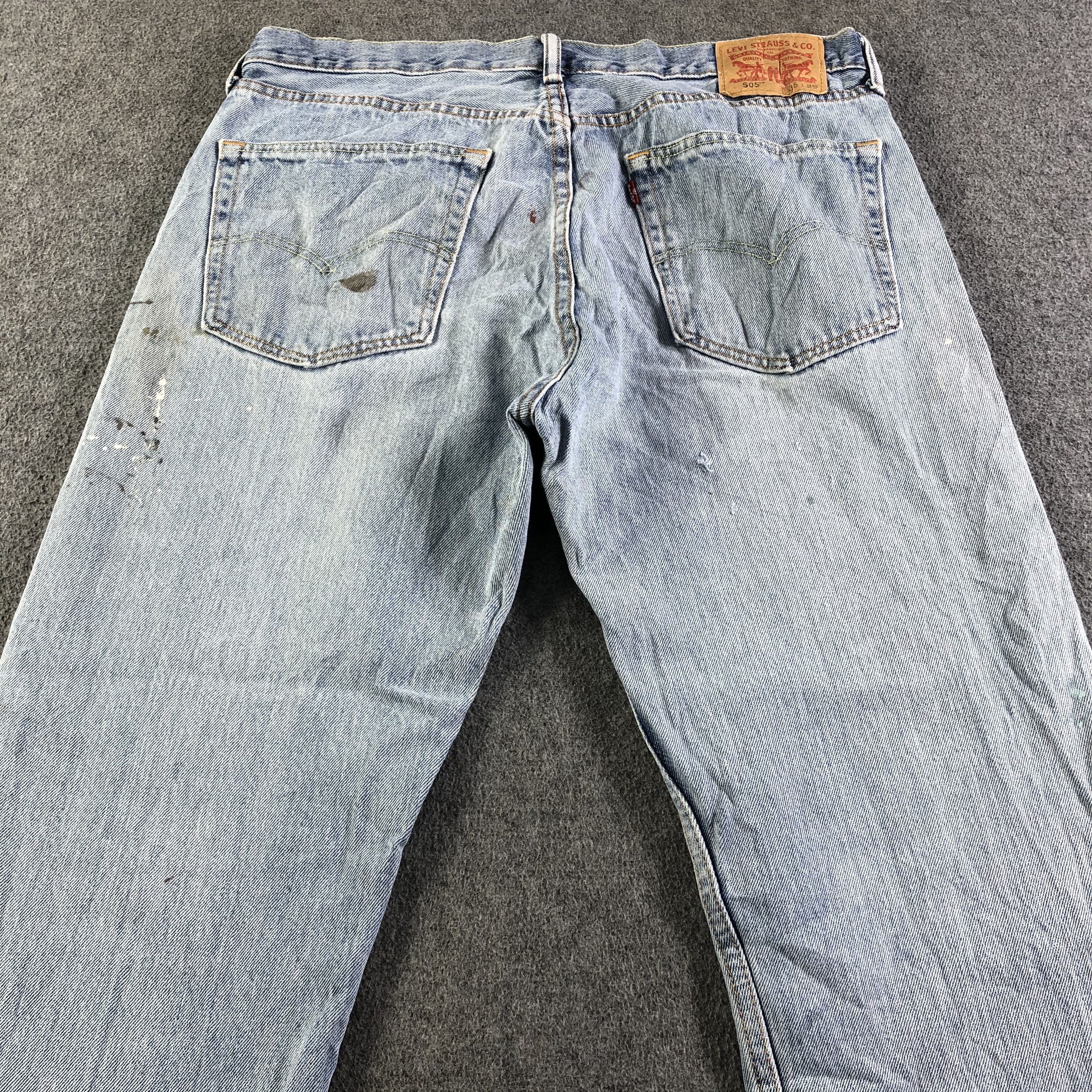 Levi's Vintage Light Wash Levis 505 Jeans-J4326 Size US 36 / EU 52 - 4 Thumbnail