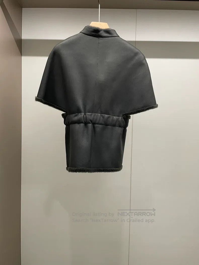 Brunello Cucinelli Brunello Cucinelli Grey Green Two-Sided Lamb Leather Jacke Size XS / US 0-2 / IT 36-38 - 2 Thumbnail