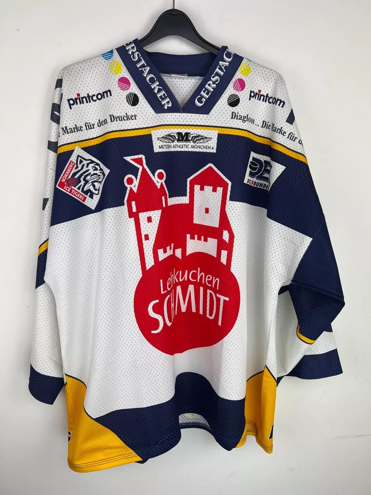 Vintage Vintage Ice Tigers Nuremberg play off 1999 #44 Grant Size US XXL / EU 58 / 5 - 1 Thumbnail