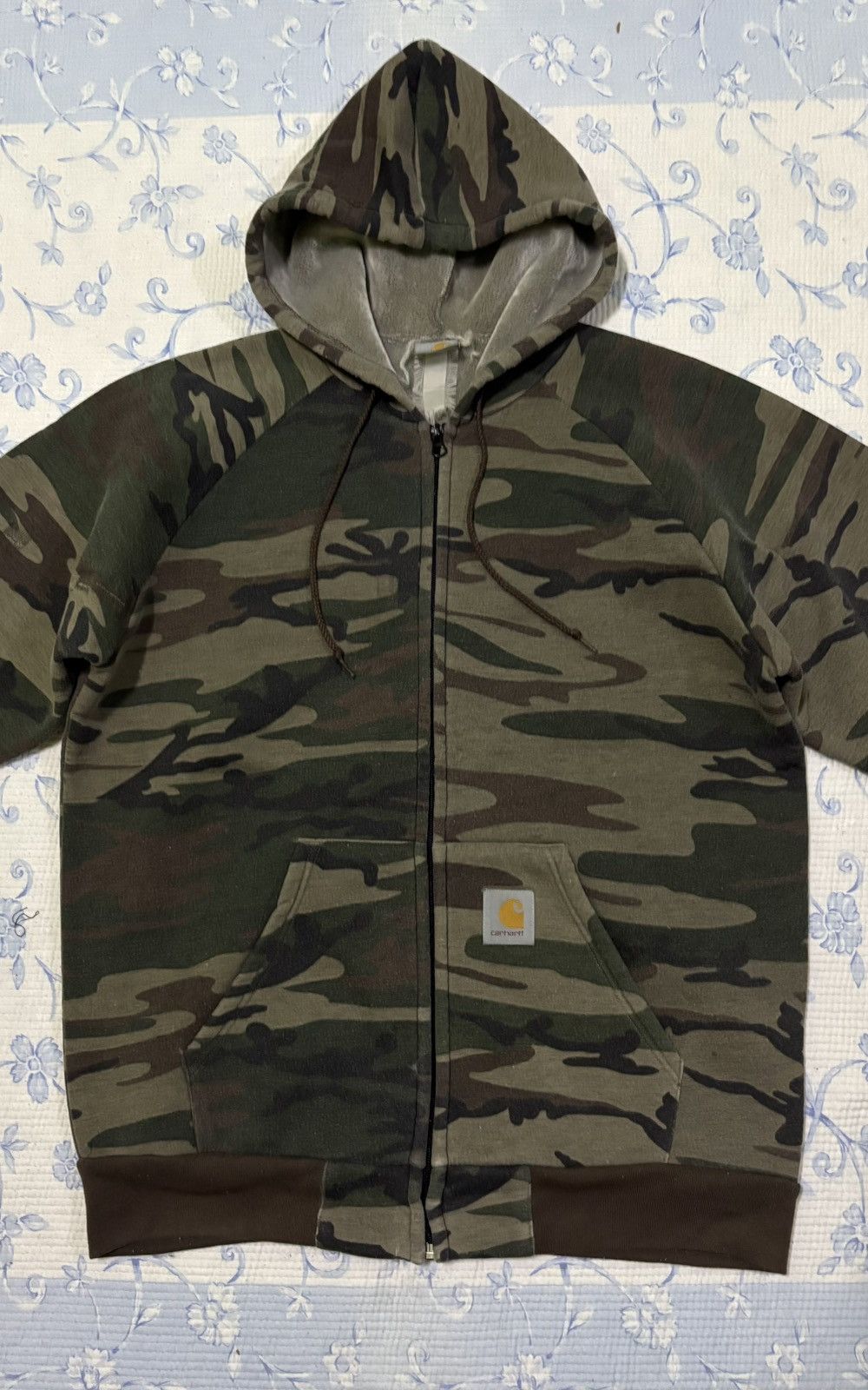 Carhartt Carhartt Camouflage Hoodie Sweater Size US L / EU 52-54 / 3 - 4 Thumbnail
