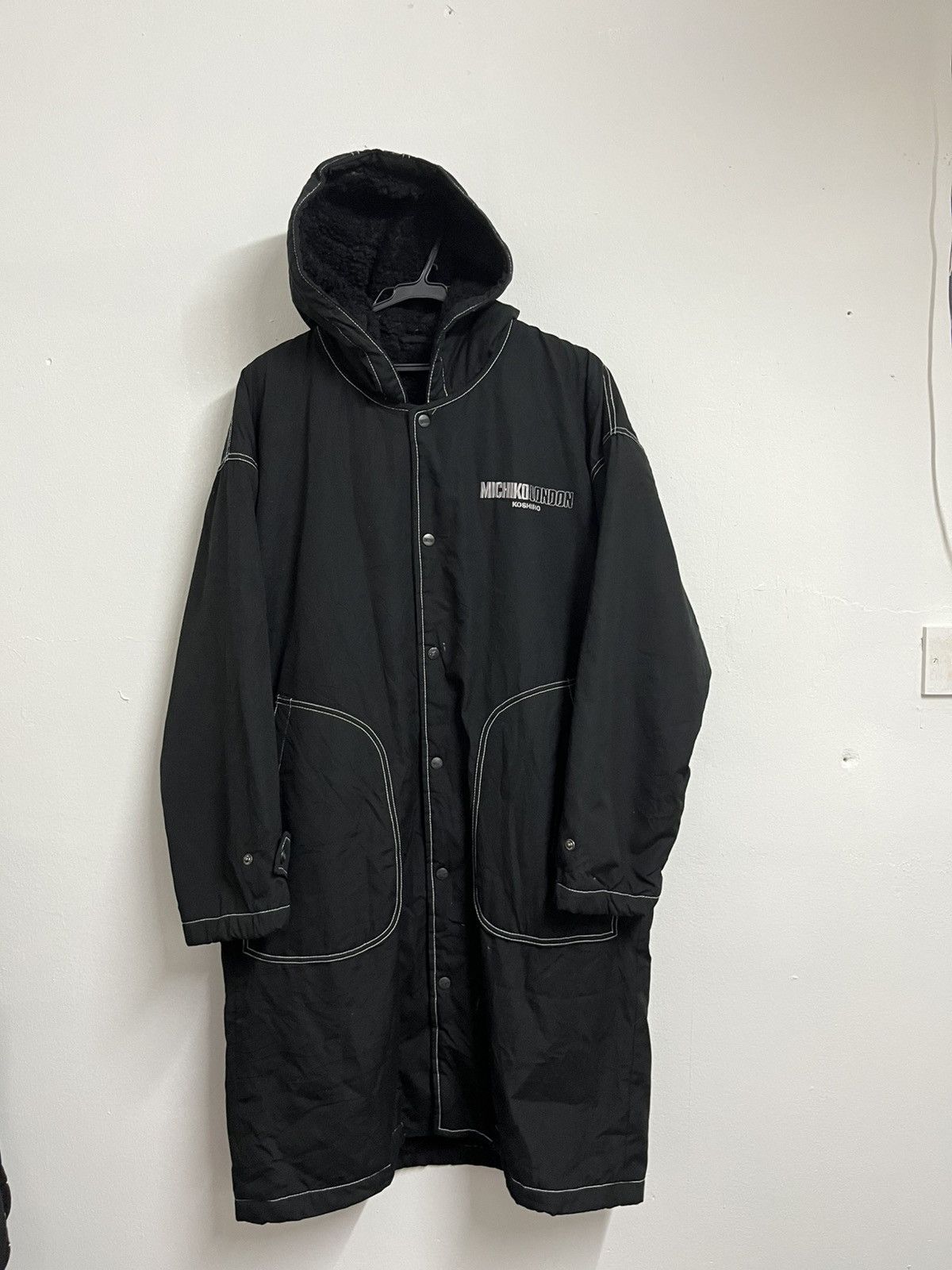 Michiko Koshino London 💥💥CRAZY BIG LOGO Michiko London Long HEAVY Jackets Size US L / EU 52-54 / 3 - 8 Thumbnail