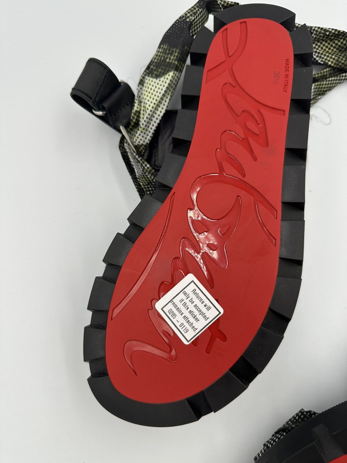 Christian Louboutin Christian Louboutin Printed Gladiator Sandals Size US 6.5 / IT 36.5 - 3 Thumbnail