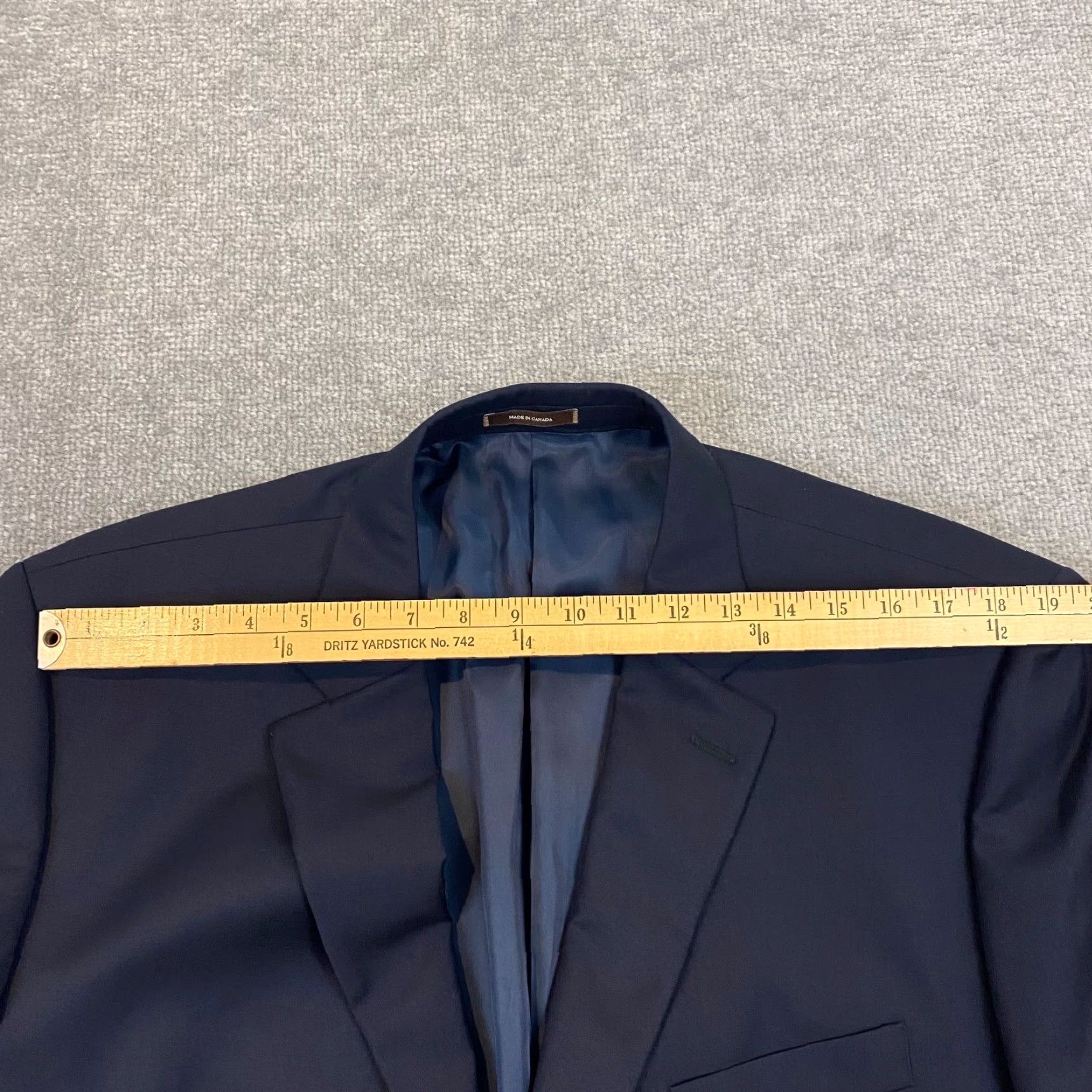 Peter Millar PETER MILLAR Blazer Jacket Men 48R Blue 100% Wool Two-Button Regular Fit Classic Sports Size 48R - 6 Thumbnail