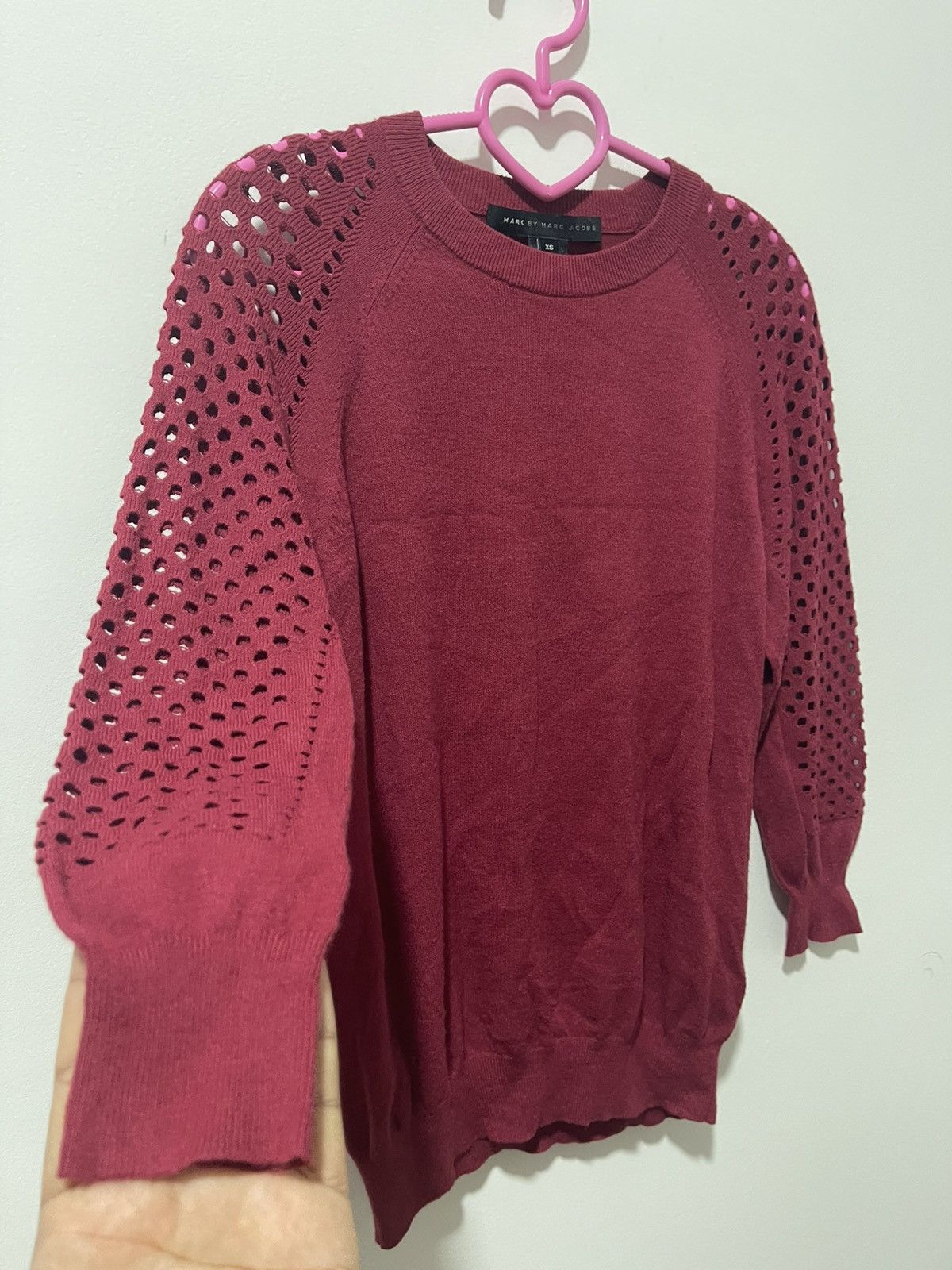 Marc by Marc Jacobs Rare MARC BY MARC JACOBS Red Sweatshirt Size XS / US 0-2 / IT 36-38 - 4 Thumbnail