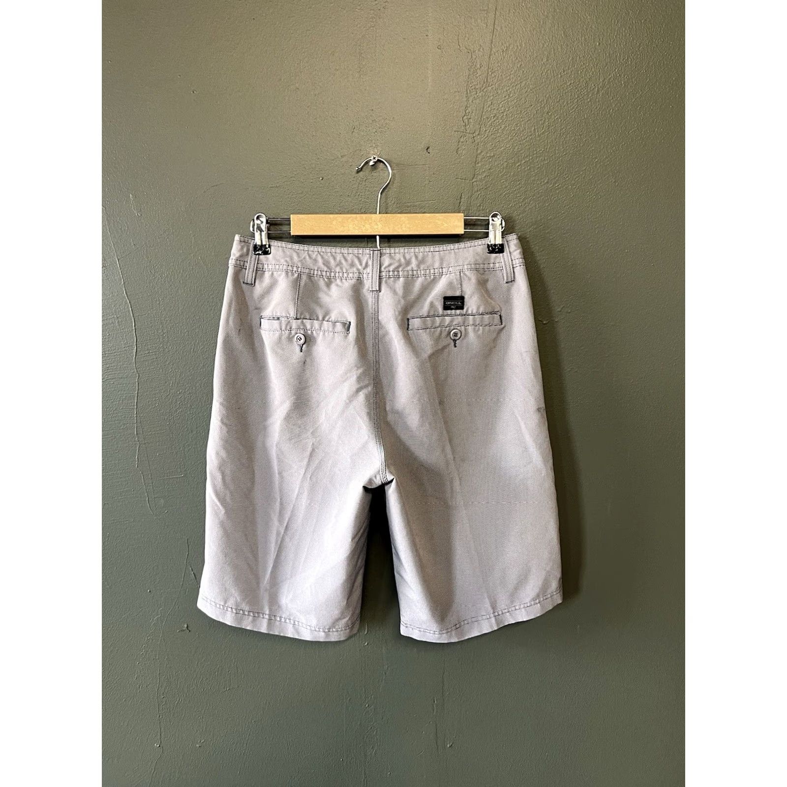 O'Neill O'Neill Mens Gray Chino Hybrid Shorts 30W Drawstring Casual Shorts Mens N/A Size US 30 / EU 46 - 2 Thumbnail