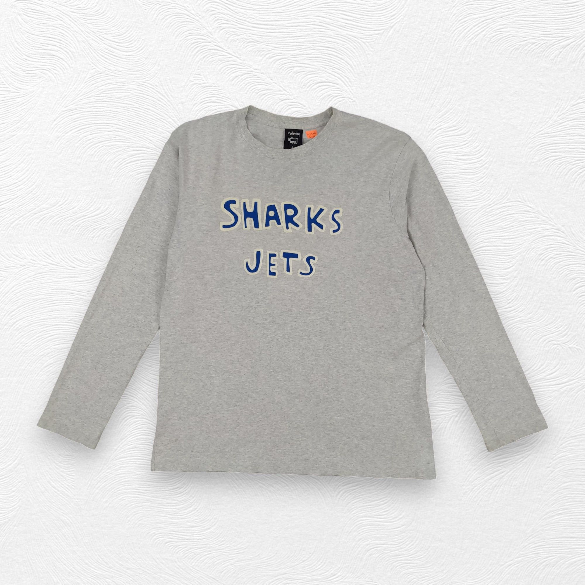 Japanese Brand Vintage Keith Haring Designer Shark jets Large Tshirt - G036 Size US L / EU 52-54 / 3 - 1 Thumbnail