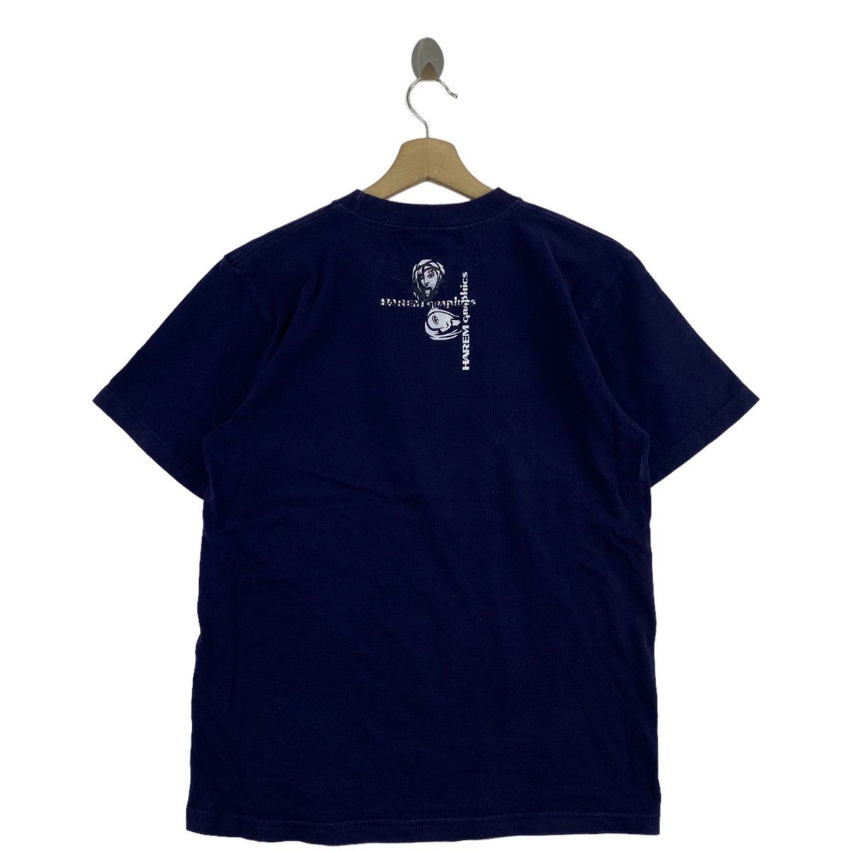 Japanese Brand HAREM GRAPHICS Print By Takashiyama Japanese Designer Navy Size US M / EU 48-50 / 2 - 3 Thumbnail