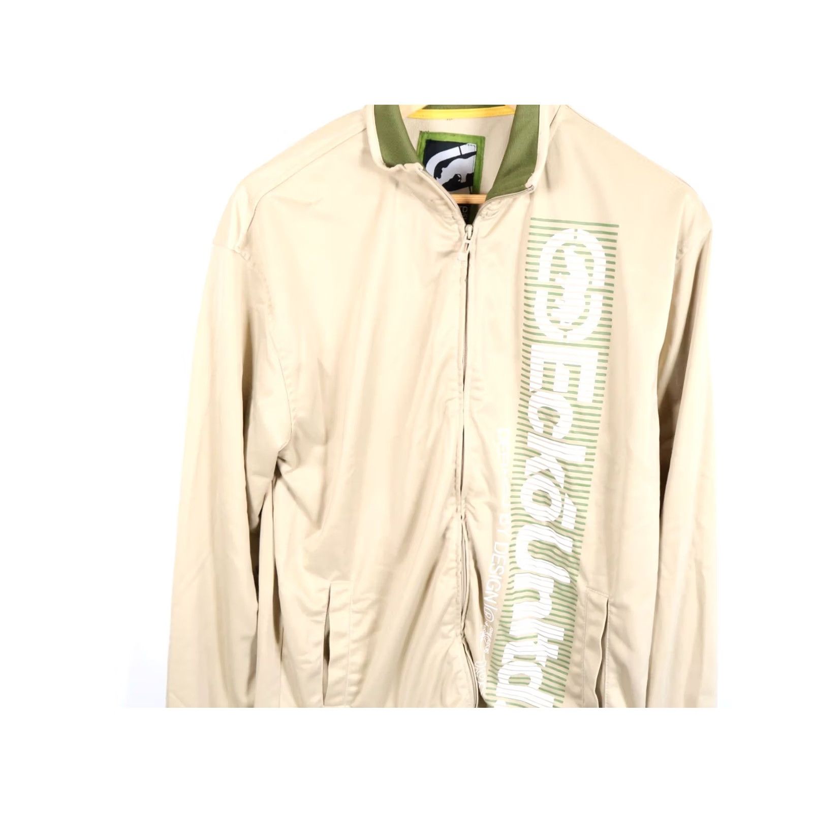 Ecko Unltd. VINTAGE Ecko Unltd. Track Jacket Mens XL Beige Full Zip 90s Hip Hop Retro Pockets Short Sleeve (Regular) Size L Size US L / EU 52-54 / 3 - 4 Thumbnail