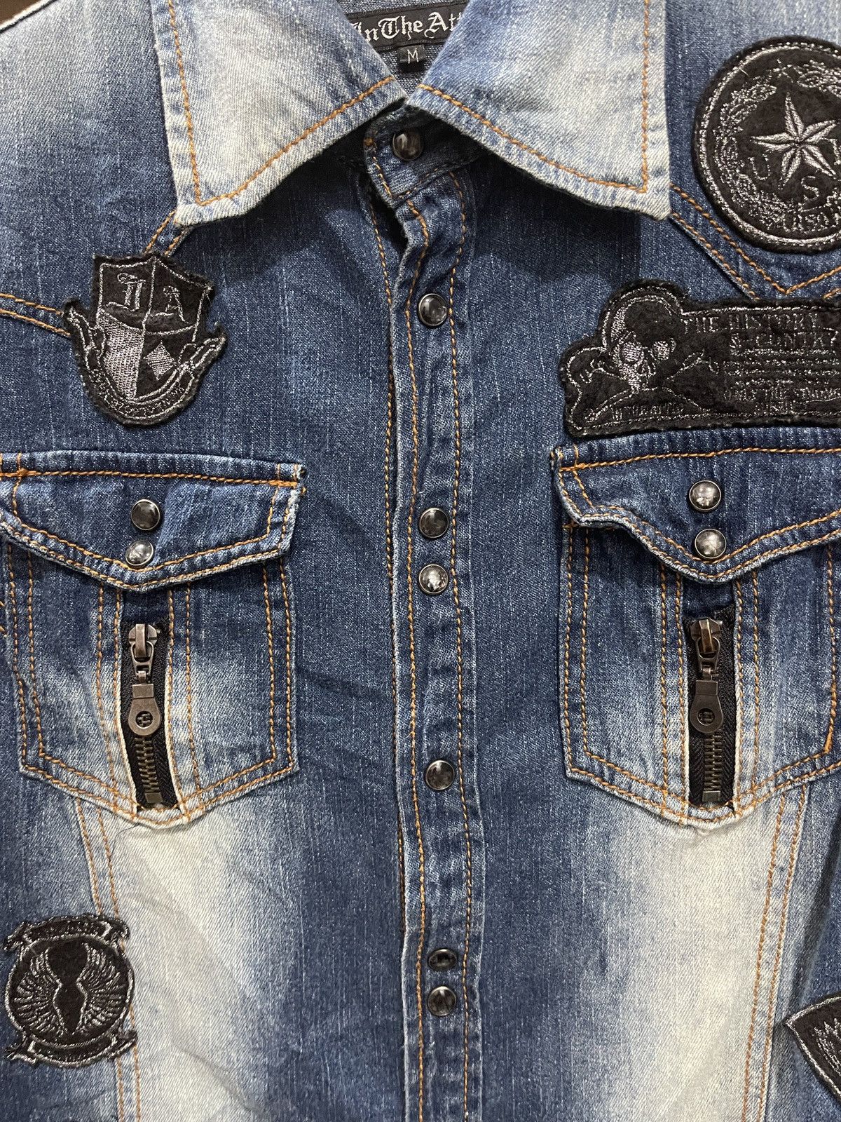 If Six Was Nine × In The Attic × Japanese Brand In The Attic Denim Long Sleeve Distressed Jacket Size M Size M / US 6-8 / IT 42-44 - 7 Thumbnail