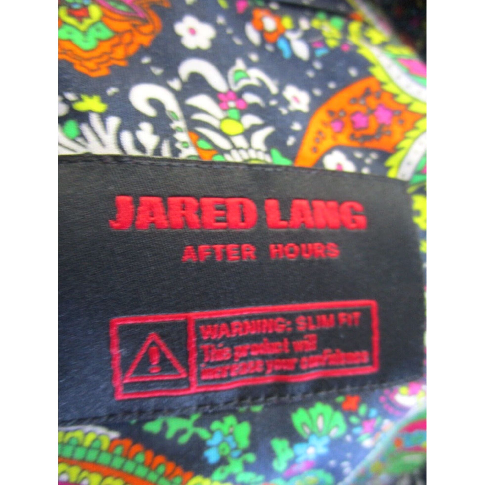 Jared Lang Jared Lang Mens Small Navy Blue Floral Button Up Shirt Size US S / EU 44-46 / 1 - 6 Thumbnail